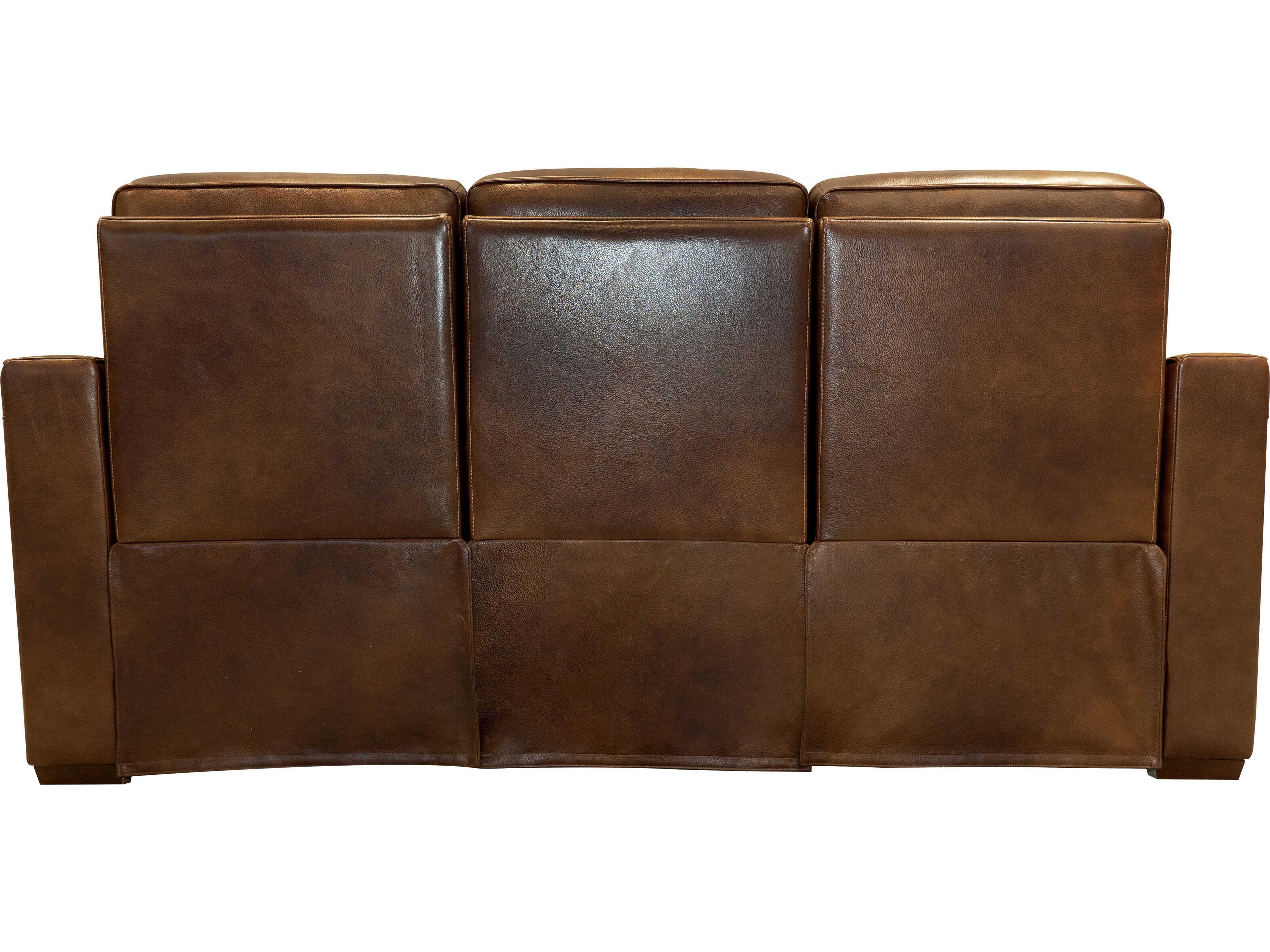 Barcalounger Modern Expressions Grady Lexington Cocoa Brown Faux Leather Sofa