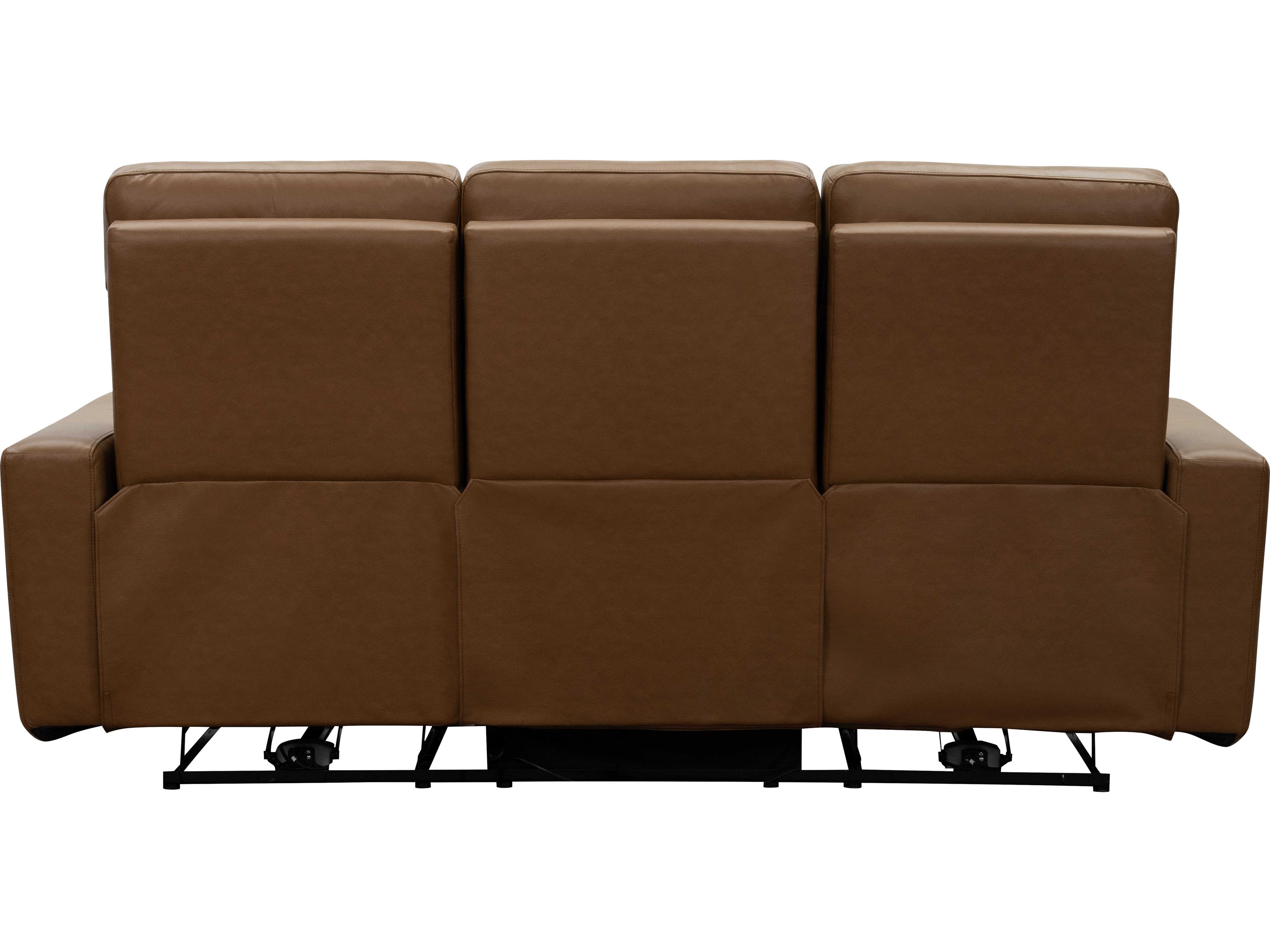 Barcalounger Modern Expressions Cara Brown Faux Leather Sofa
