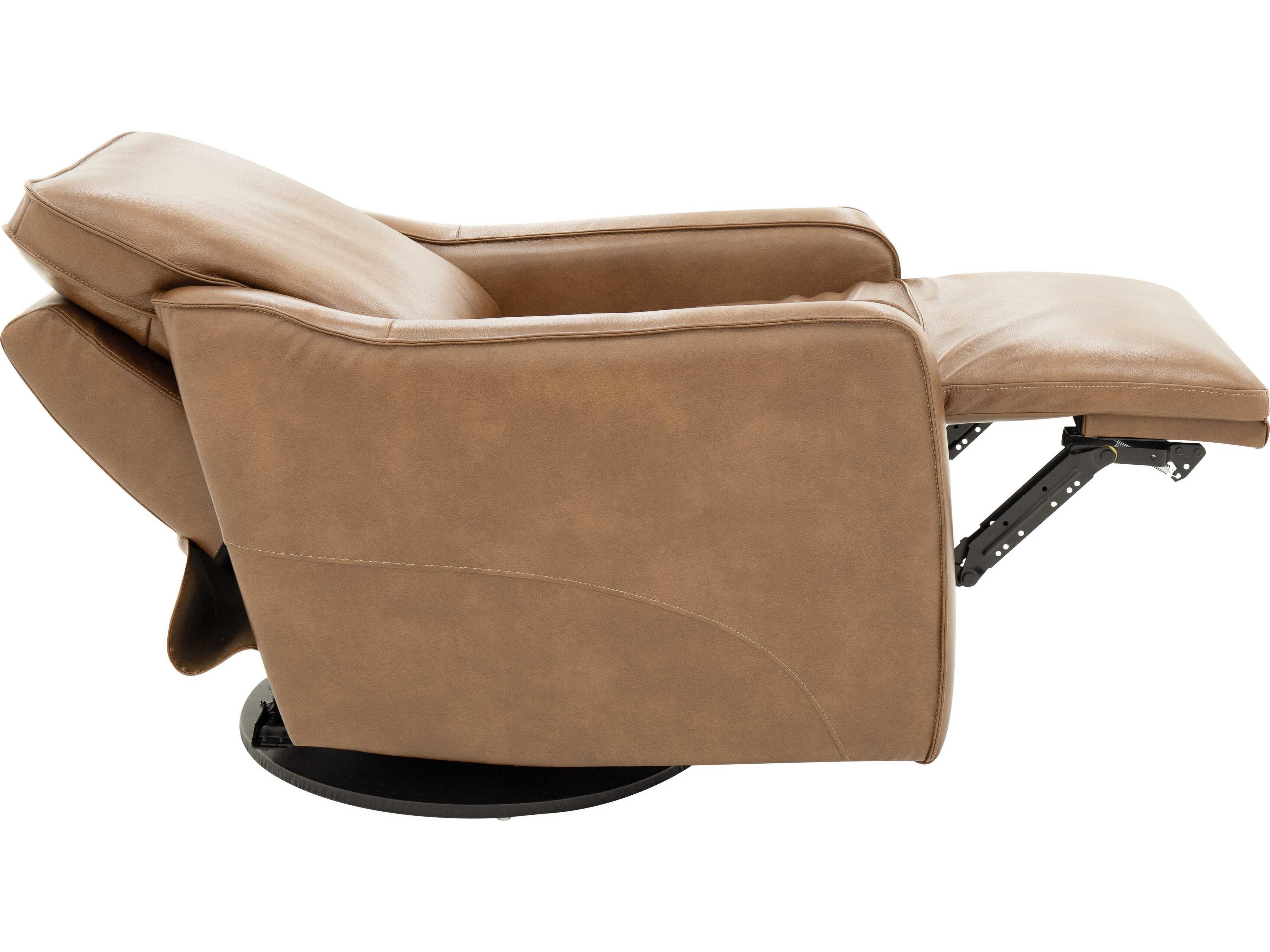 Barcalounger Modern Expressions Mara Fresco Honey Tan Faux Leather Recliner