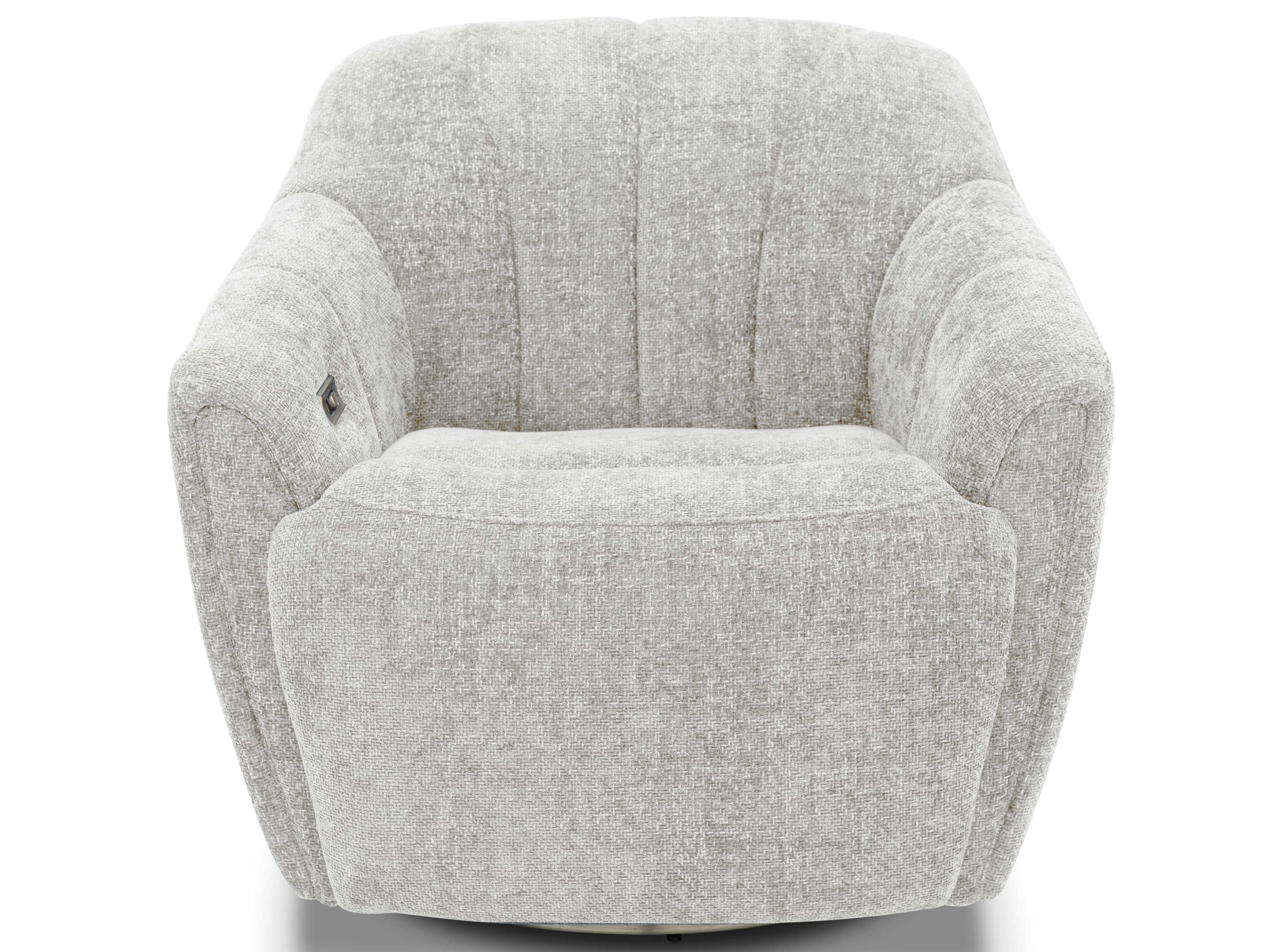 Barcalounger Feet Up Millie Maze Dove Gray Upholstered Recliner