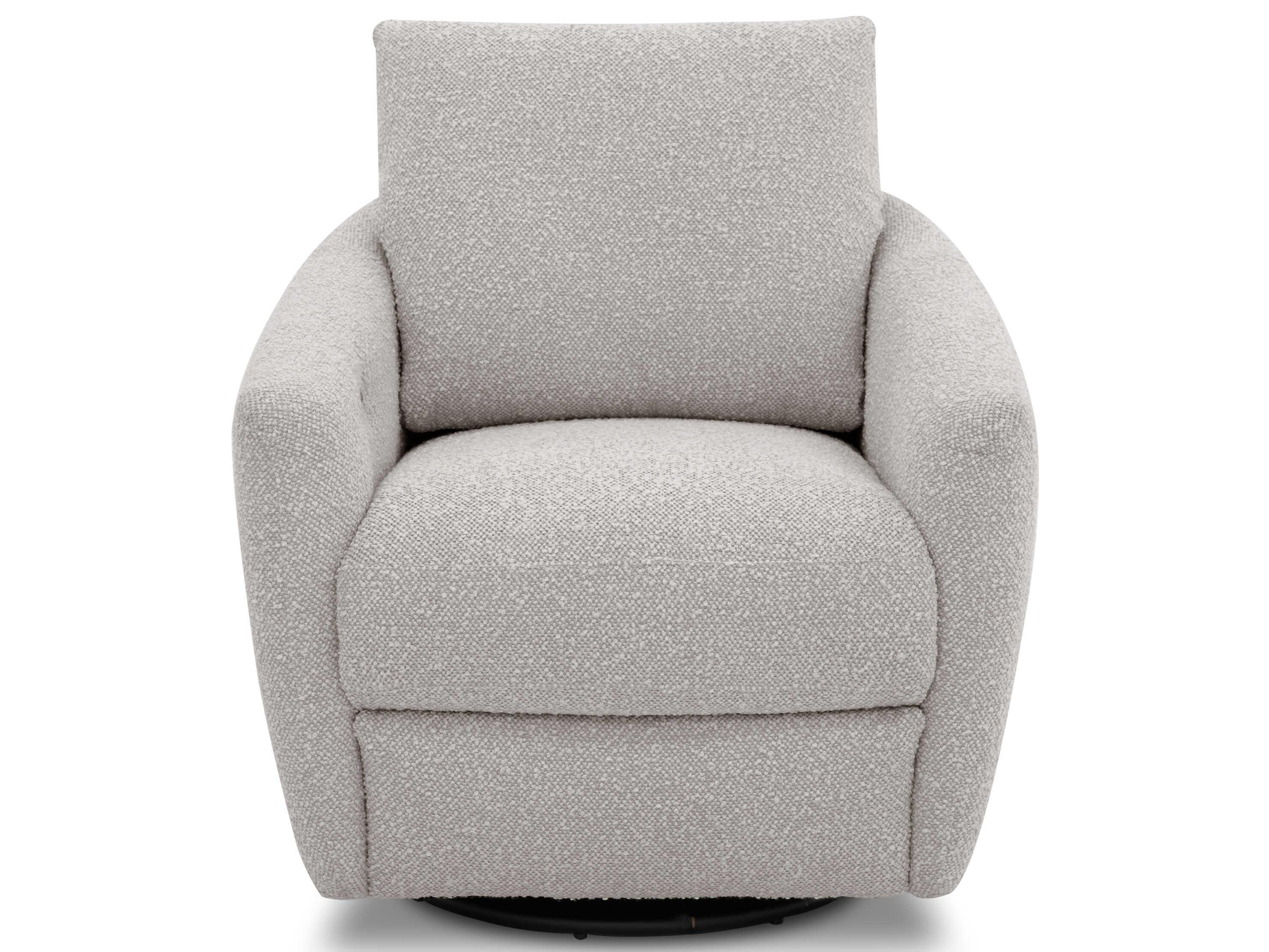 Barcalounger Feet Up Morrow Stella Silver Gray Upholstered Recliner