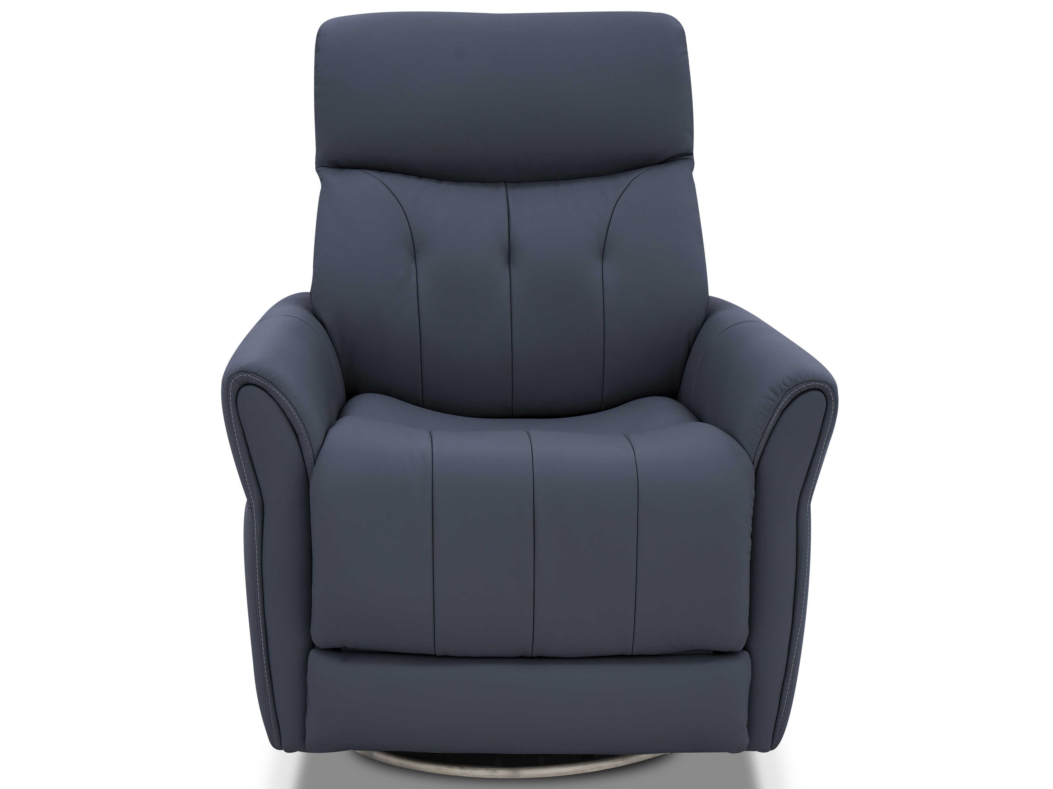 Barcalounger Modern Expressions Mae Sorrento Ocean Blue Faux Leather Recliner
