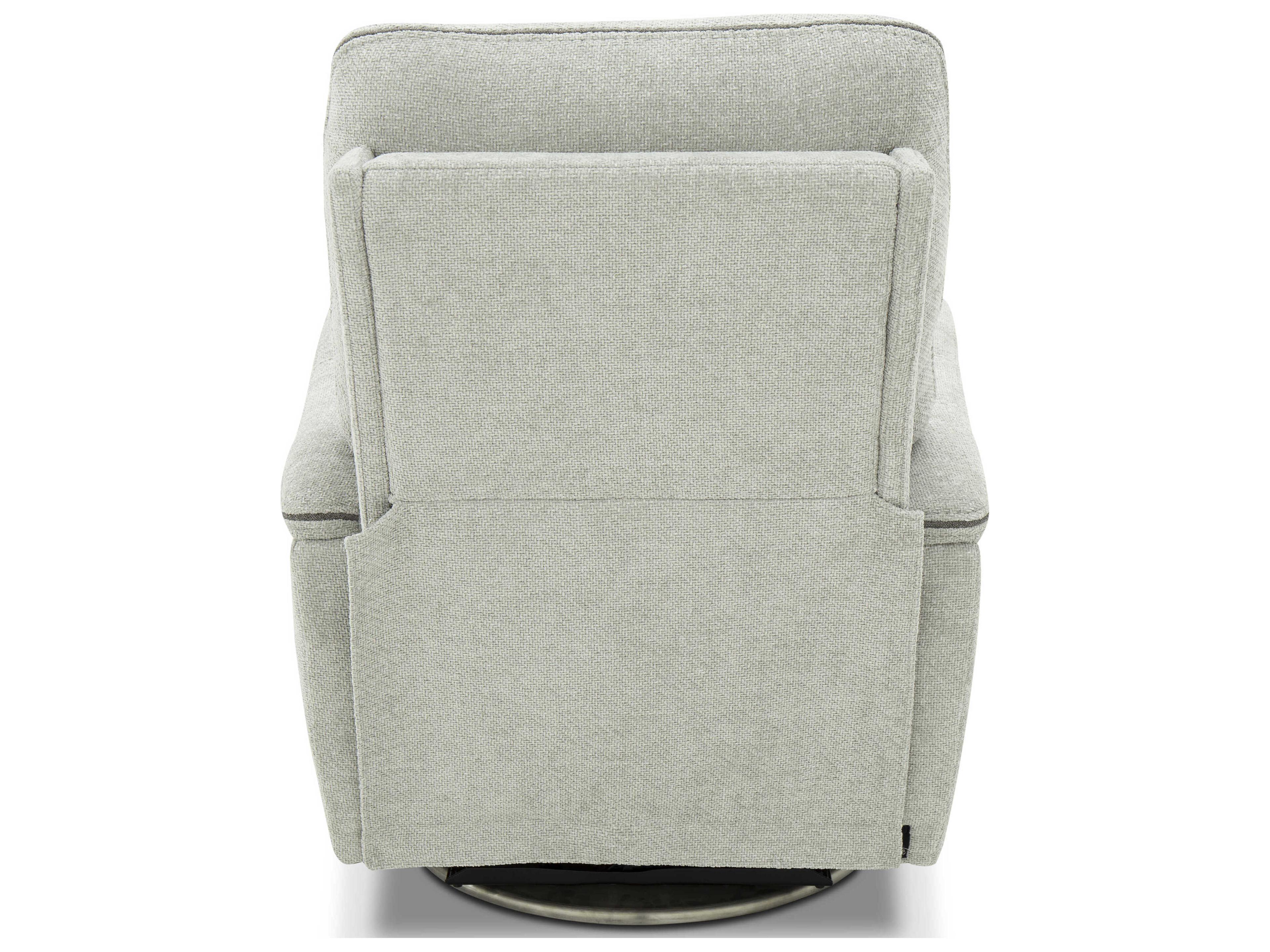 Barcalounger Casual Comforts Mable Maze Dove Trento Pewter Welt Gray Upholstered Recliner