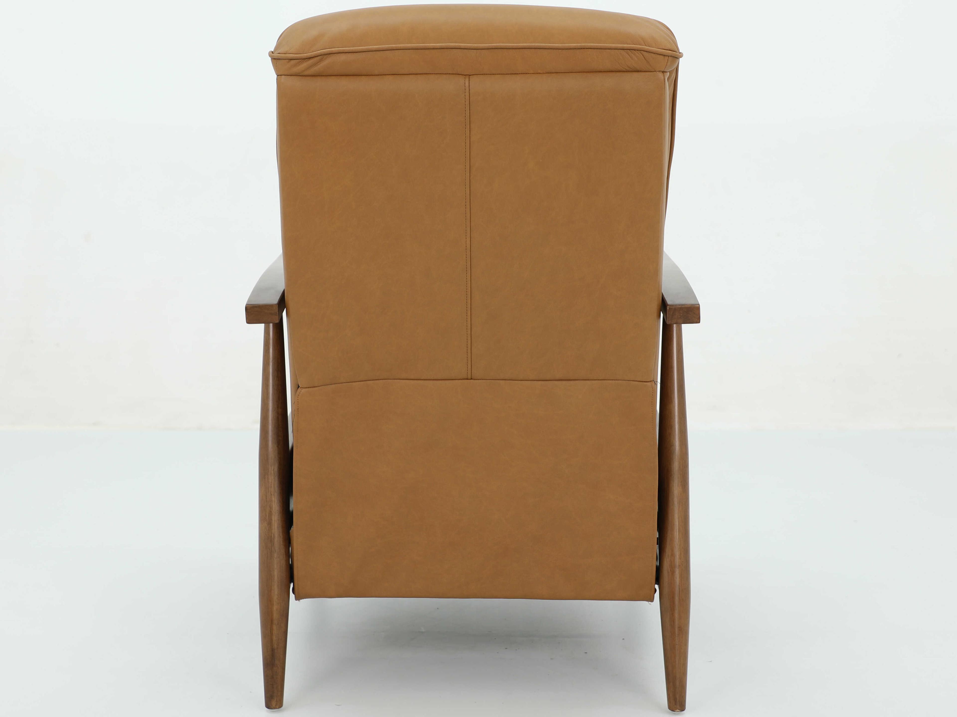 Barcalounger Woodlands Hampton Santa Fe Brandy Tan Leather Recliner