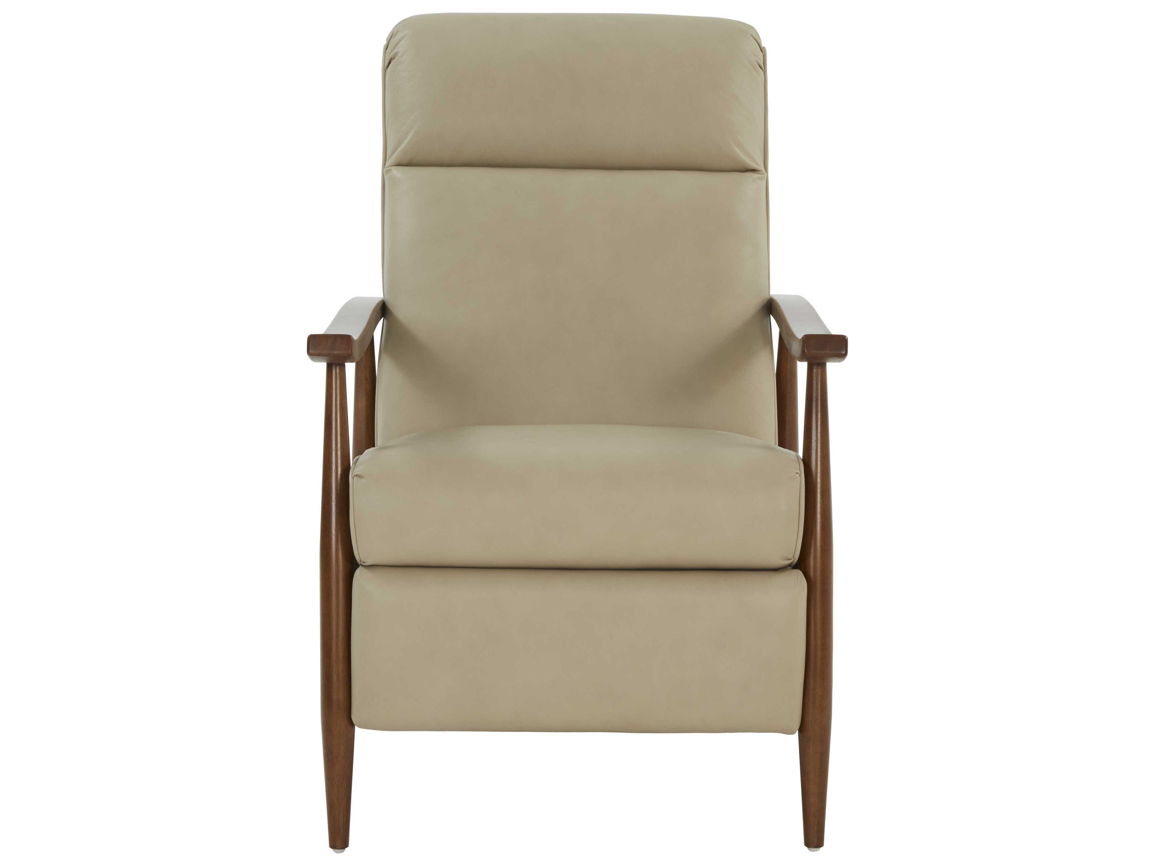 Barcalounger Woodlands Hampton Shoreham Cream Leather Recliner