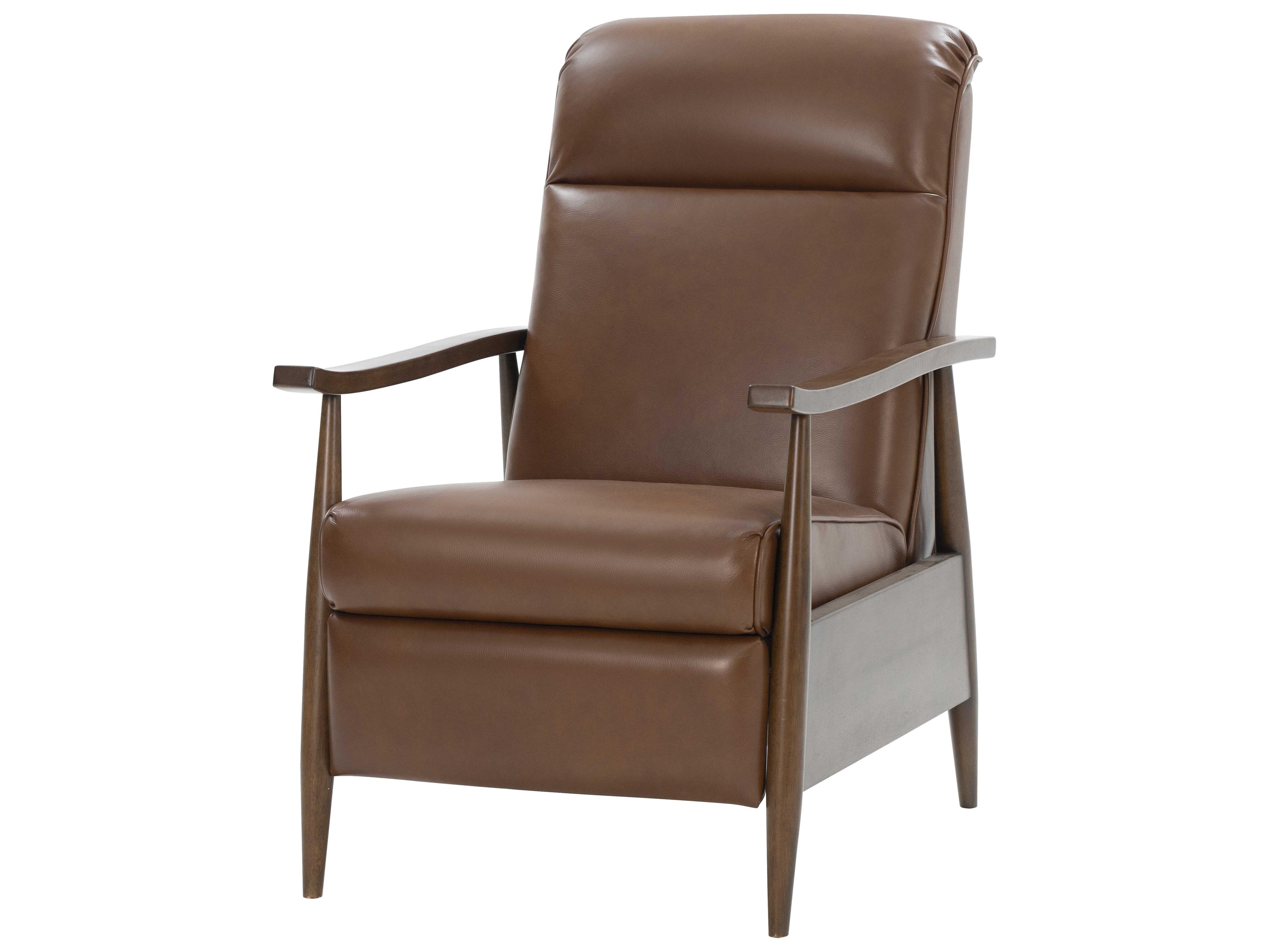 Barcalounger Woodlands Hampton Colchester Bitters Brown Leather Recliner
