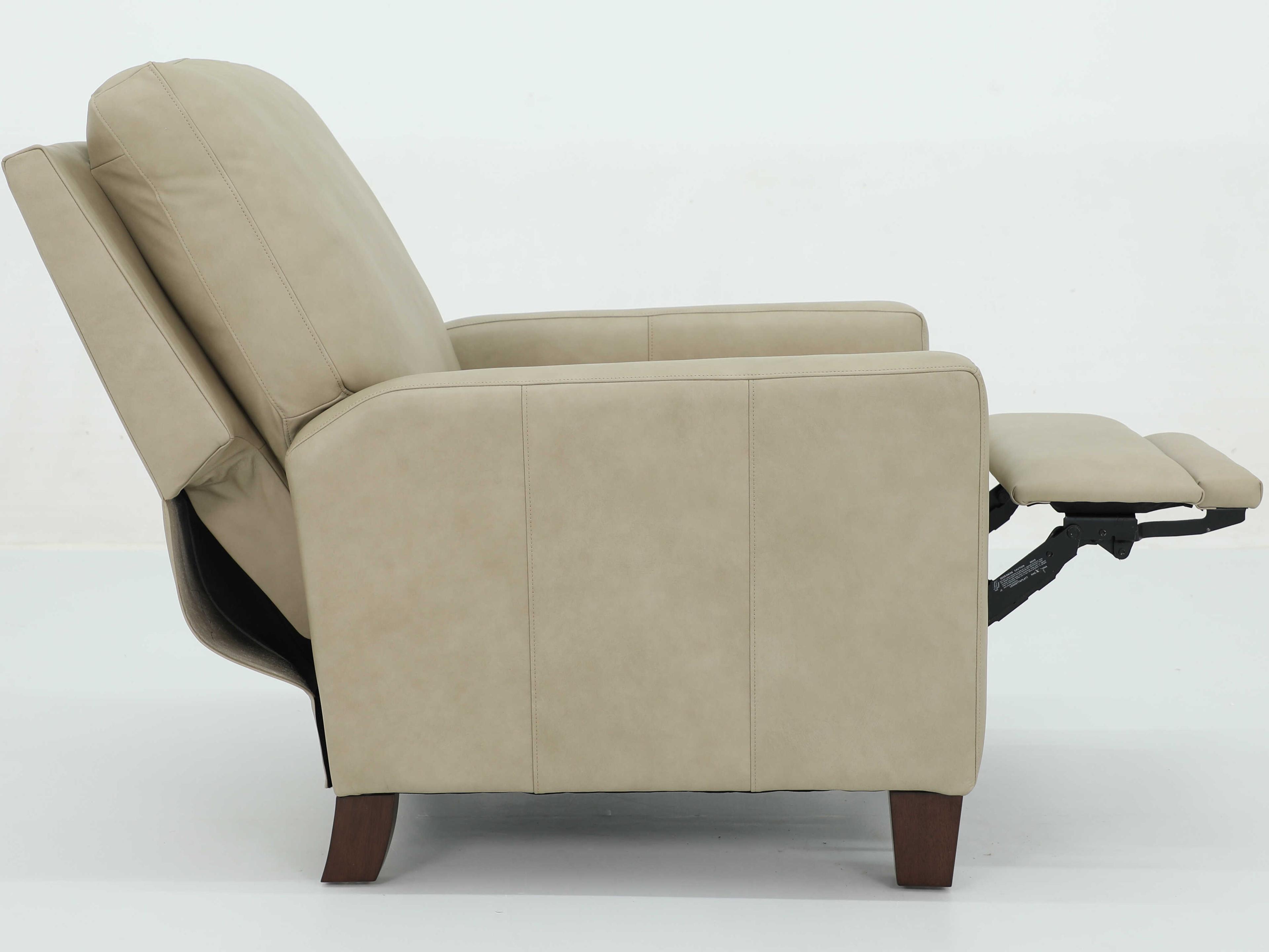 Barcalounger Vintage Fairview Cashmere Stone Tan Leather Recliner