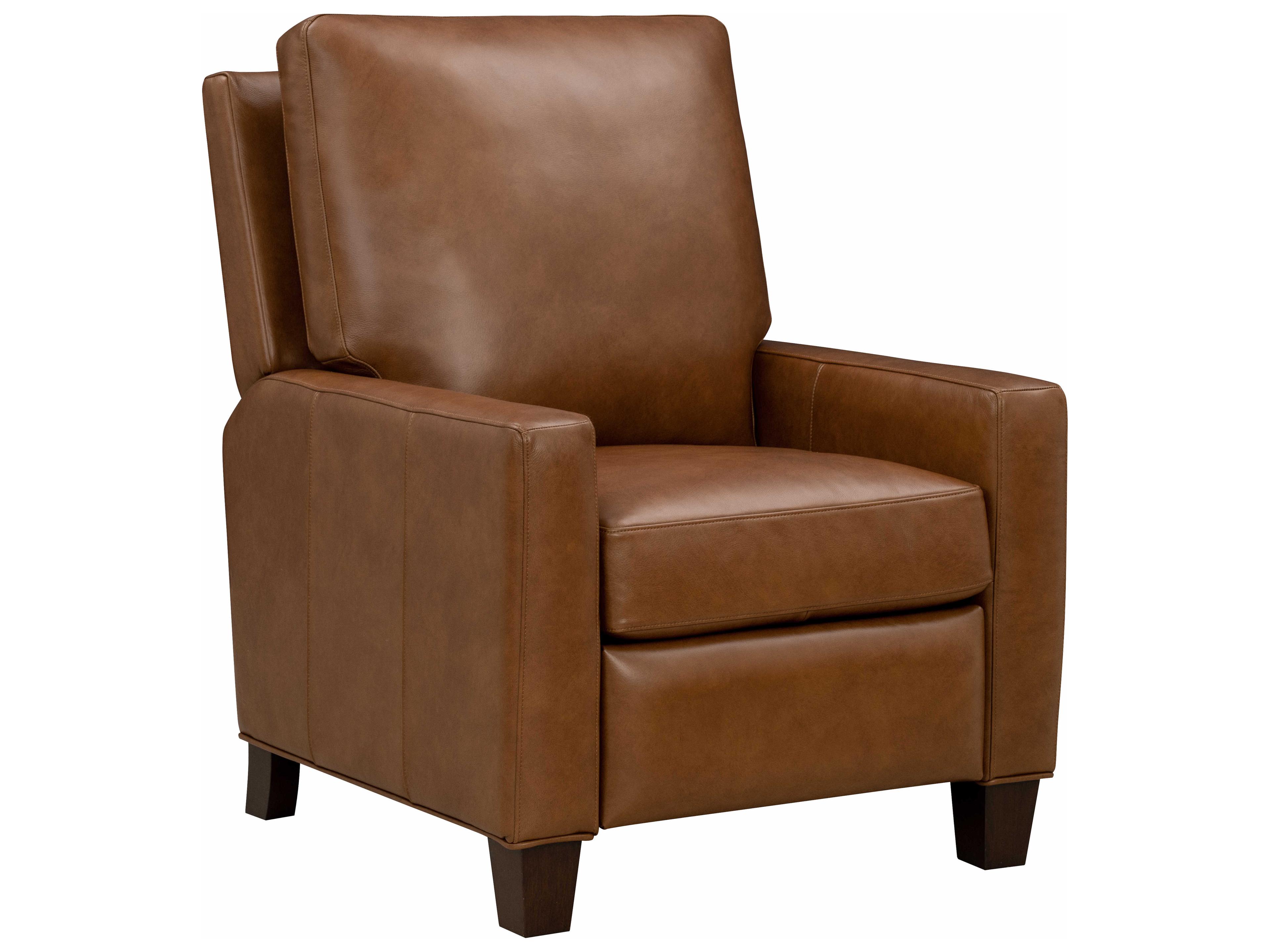 Barcalounger Vintage Fairview Oregan Oak Brown Leather Recliner