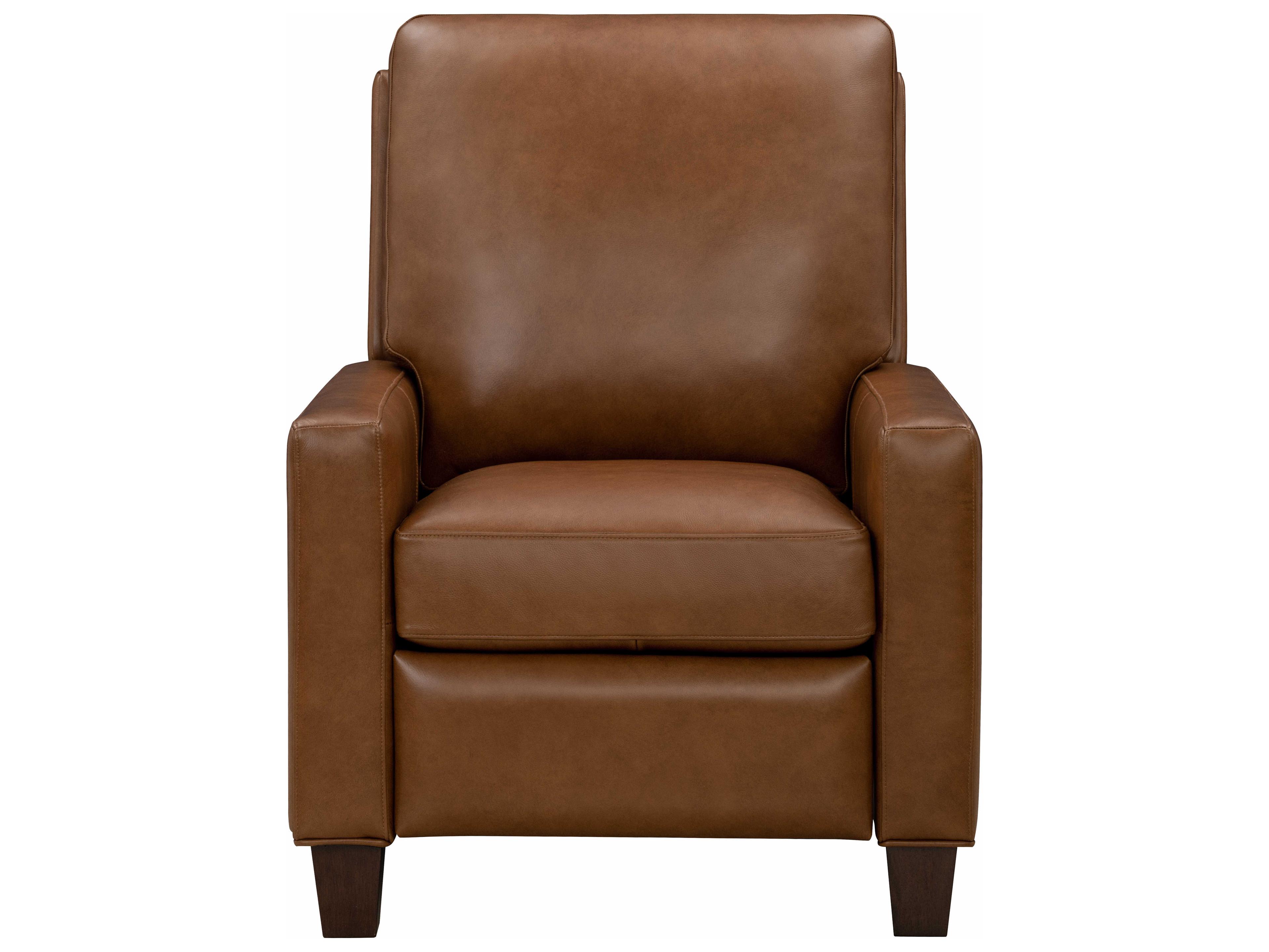 Barcalounger Vintage Fairview Oregan Oak Brown Leather Recliner