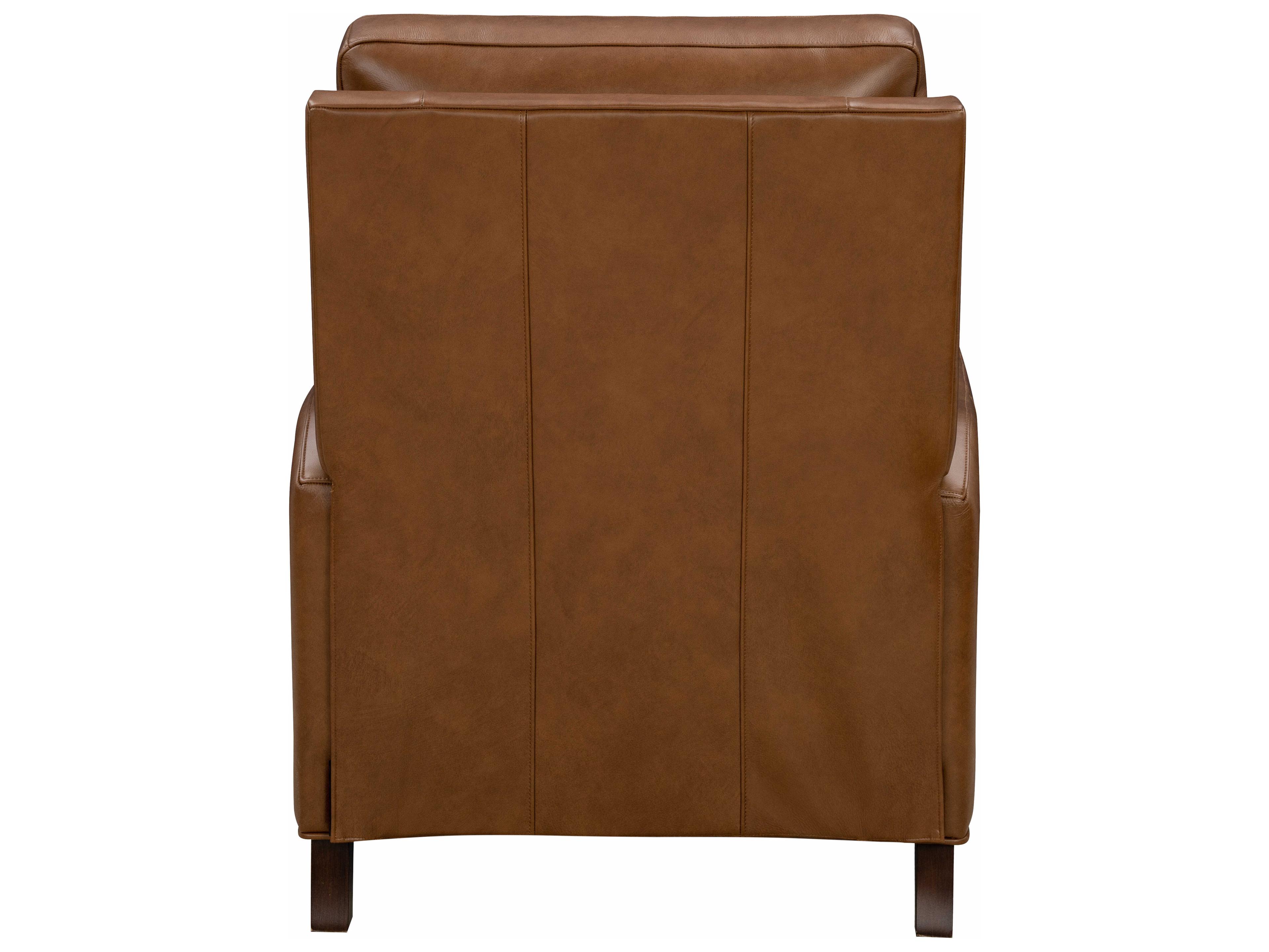 Barcalounger Vintage Fairview Oregan Oak Brown Leather Recliner