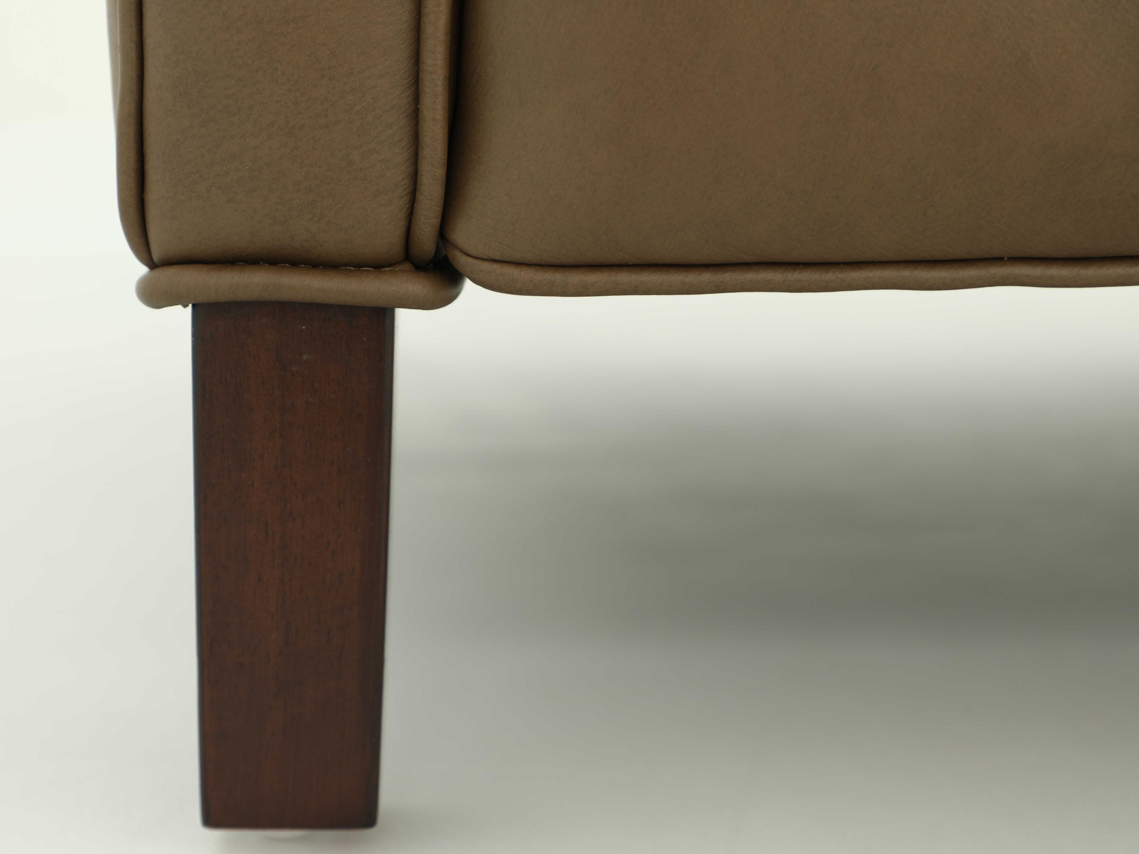 Barcalounger Vintage Phoebe Cashmere Taupe Tan Leather Recliner