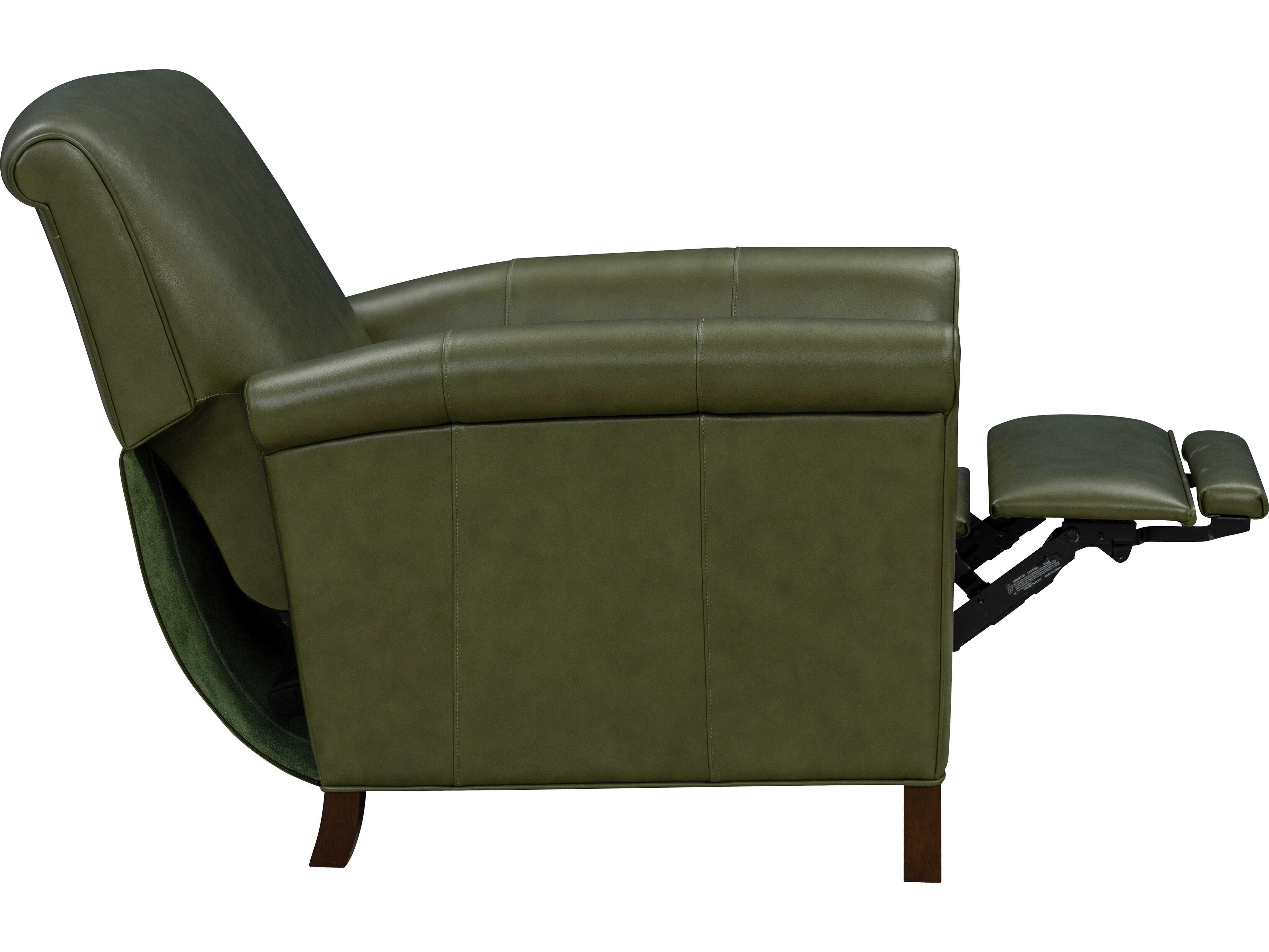 Barcalounger Vintage Phoebe Dobbs Sage Green Leather Recliner