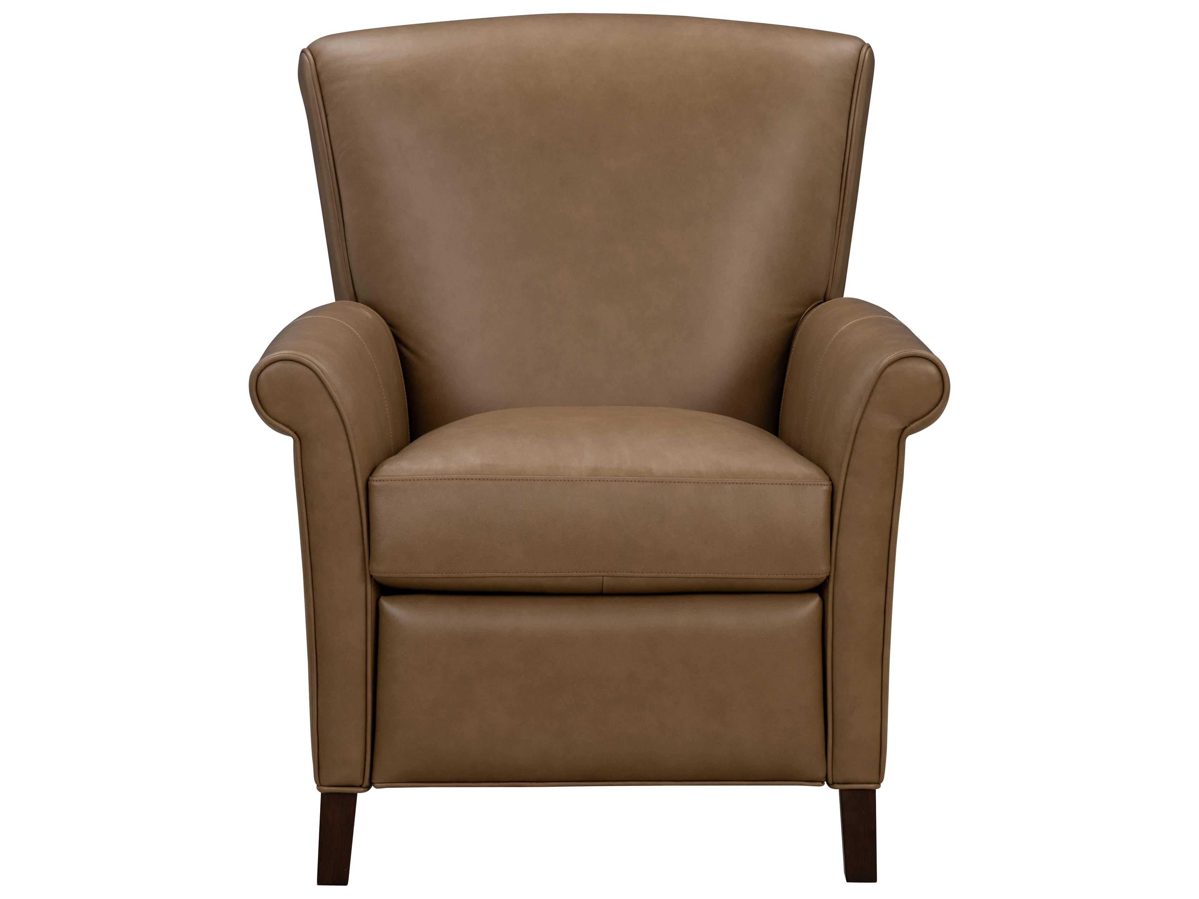 Barcalounger Vintage Phoebe Hillwood Toffee Brown Leather Recliner