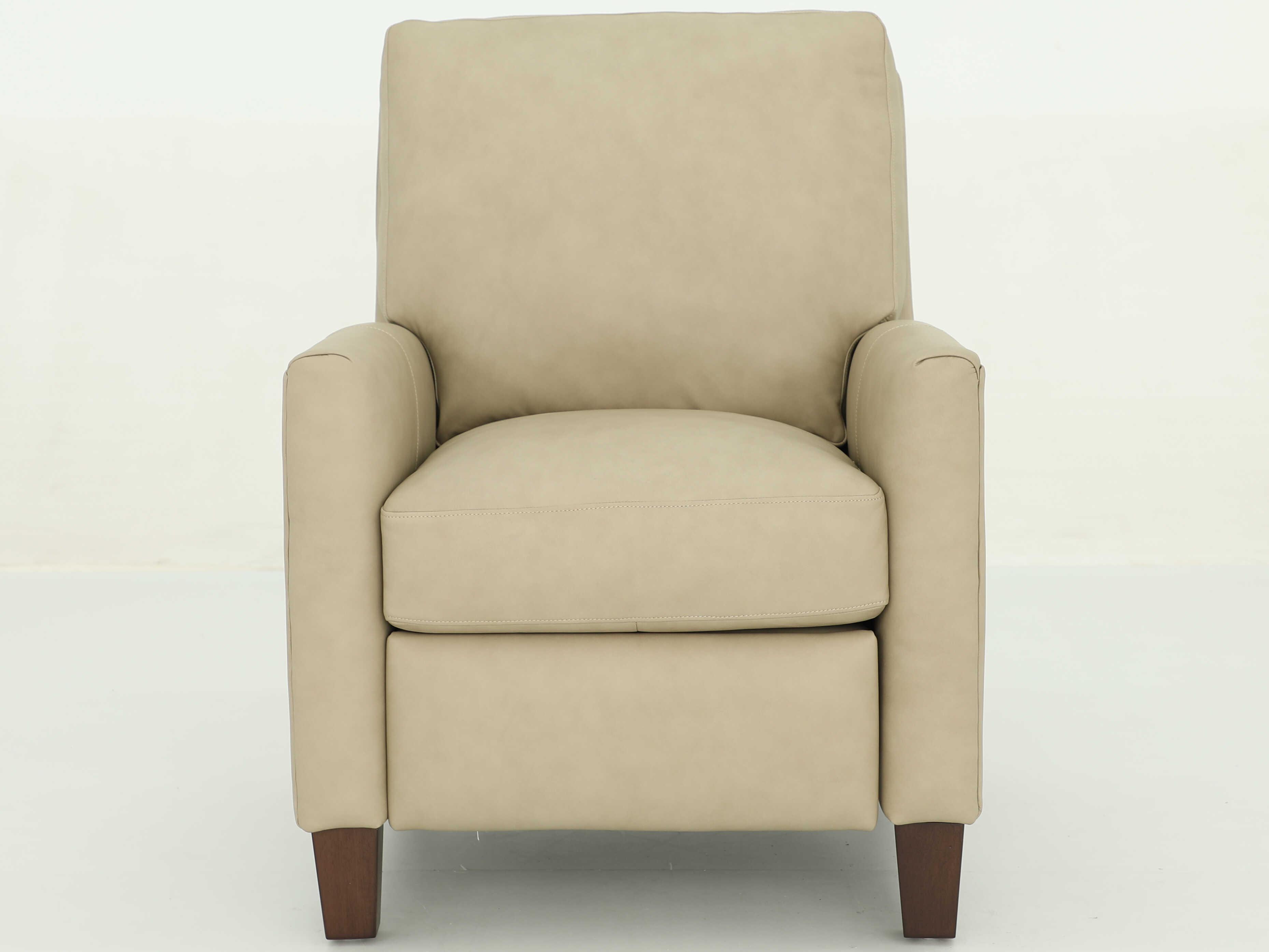 Barcalounger Vintage Fremont Cashmere Stone Tan Leather Recliner