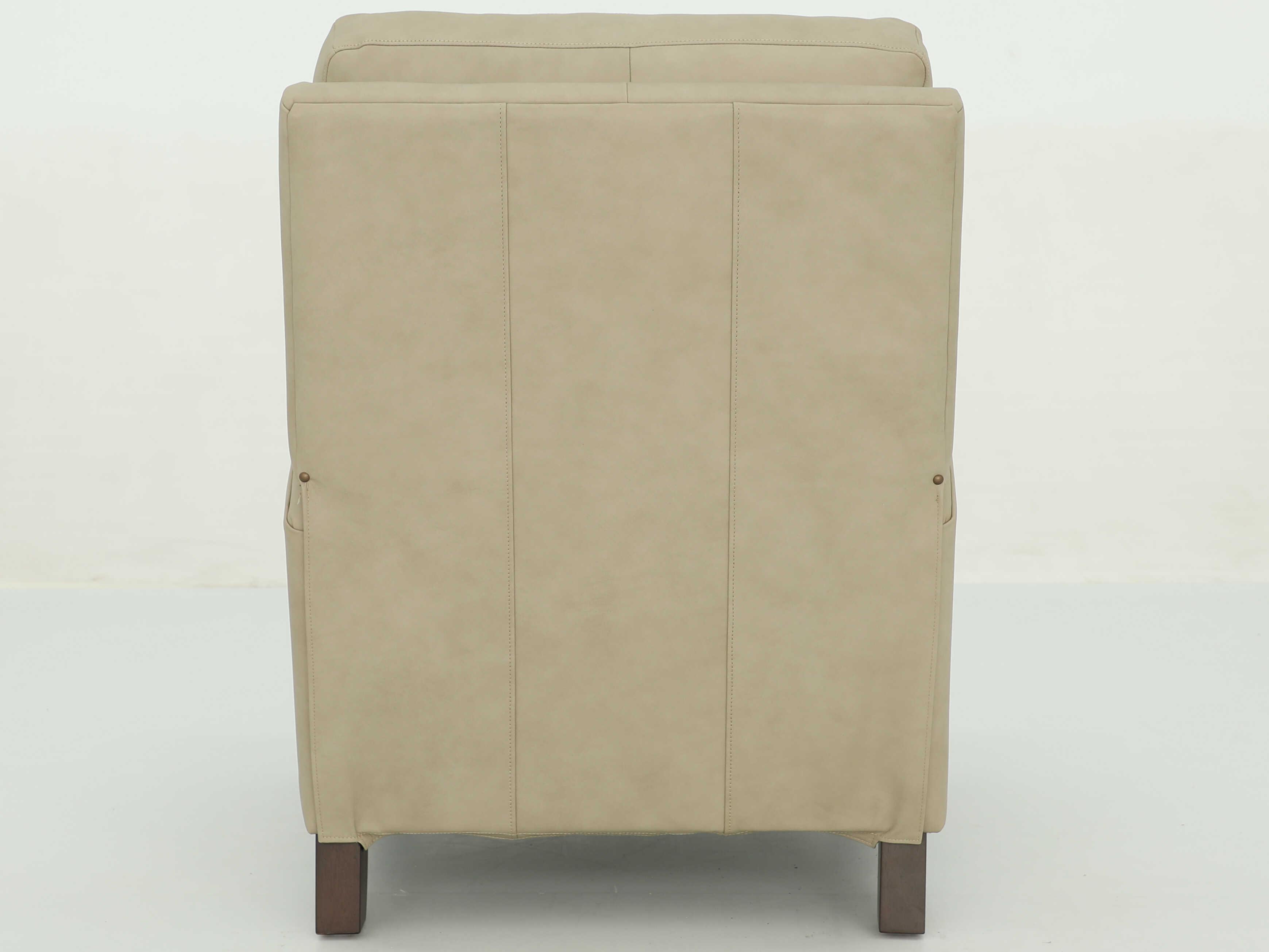 Barcalounger Vintage Fremont Cashmere Stone Tan Leather Recliner