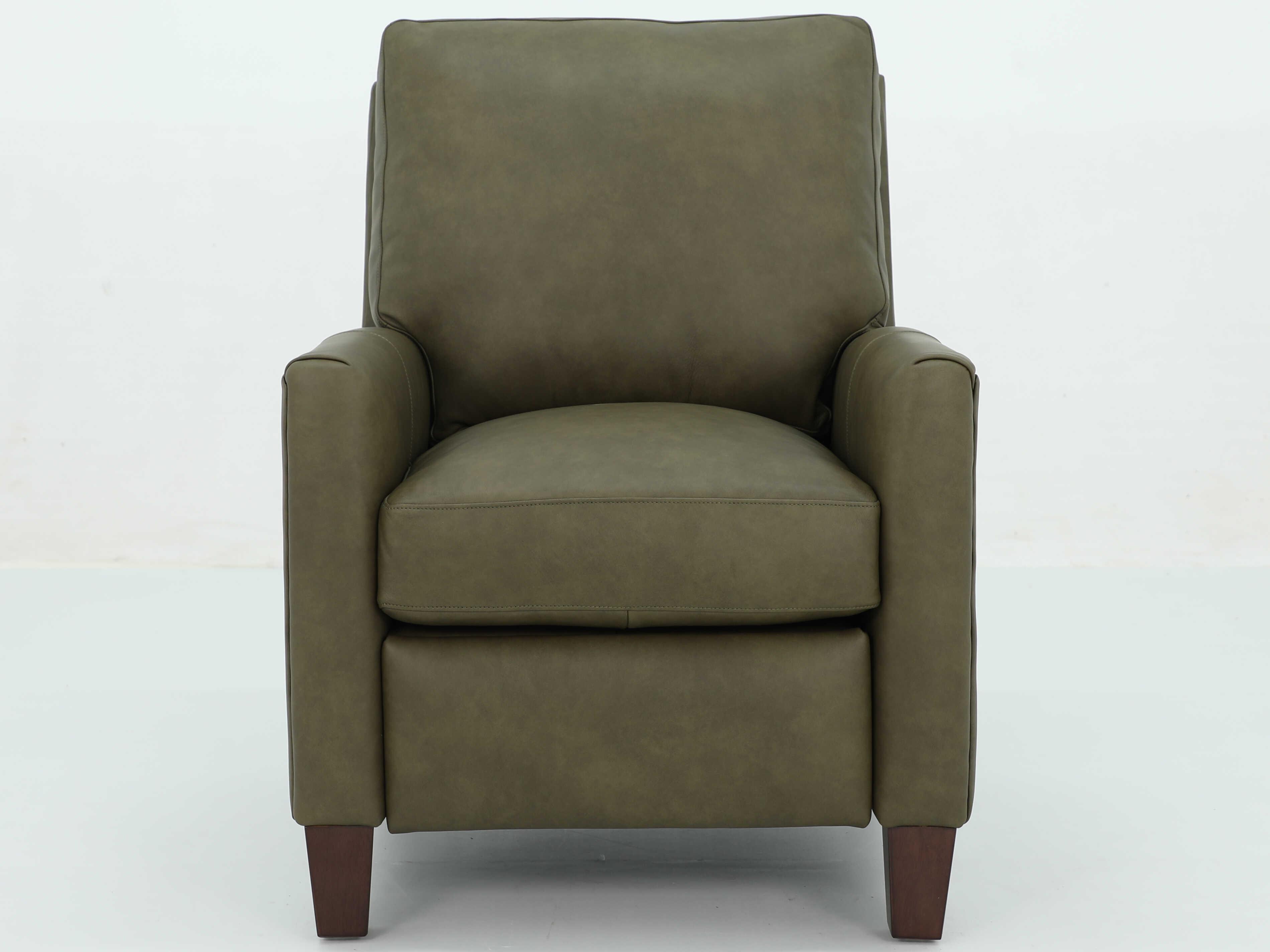 Barcalounger Vintage Fremont Oasis Olive Green Leather Recliner