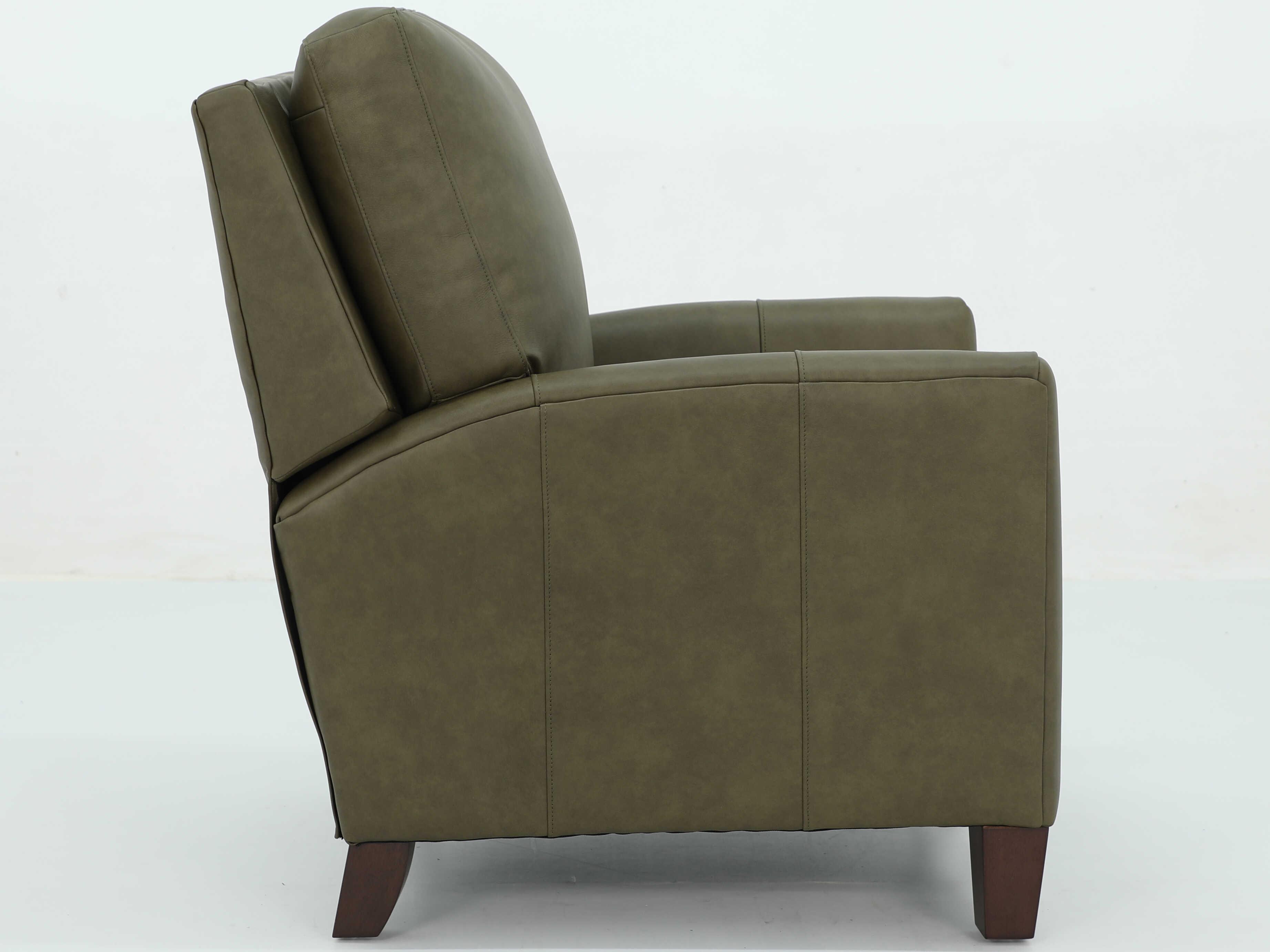 Barcalounger Vintage Fremont Oasis Olive Green Leather Recliner