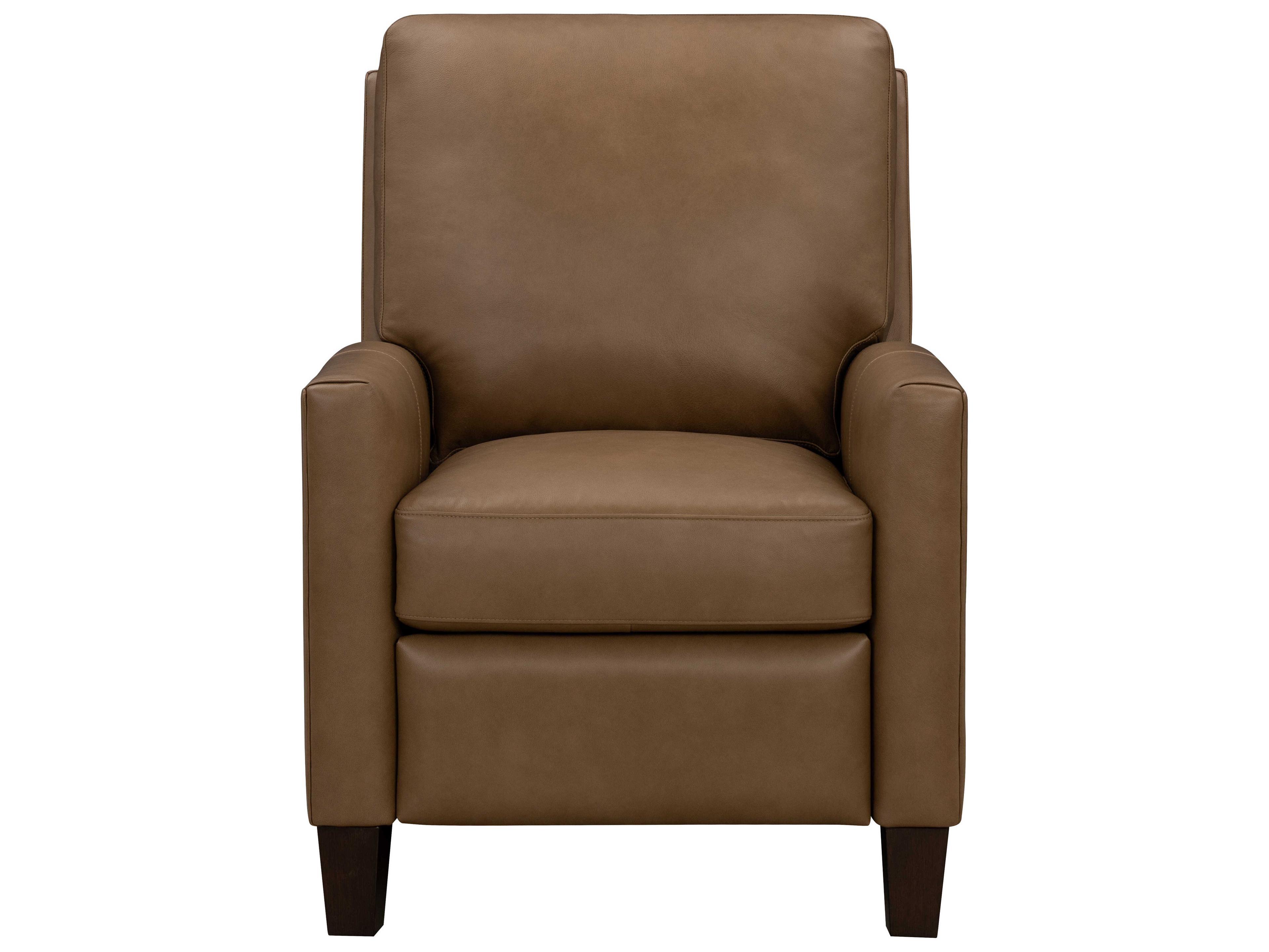 Barcalounger Vintage Fremont Hillwood Toffee Brown Leather Recliner