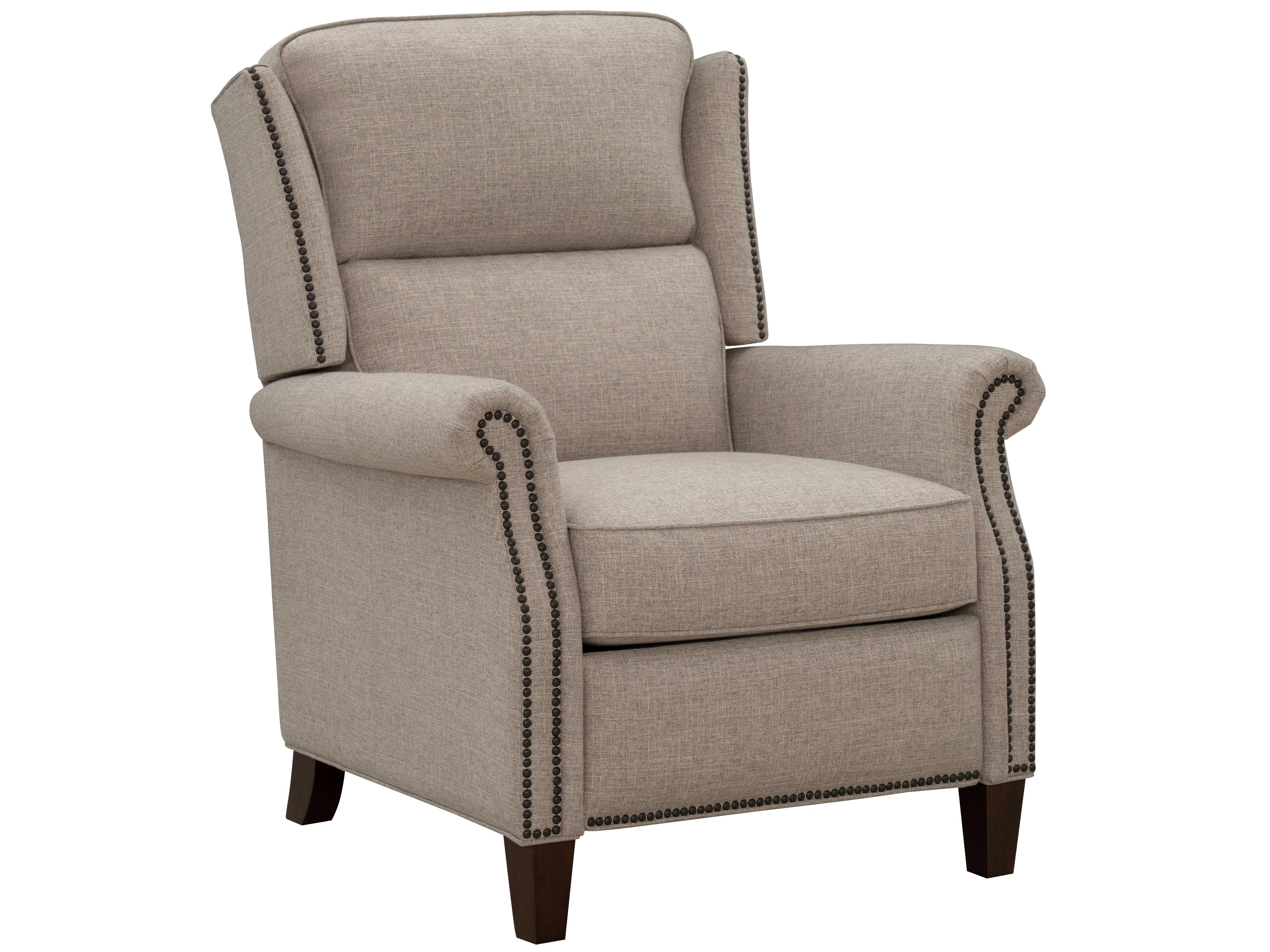 Barcalounger Vintage Shasta Linen Gray Upholstered Recliner