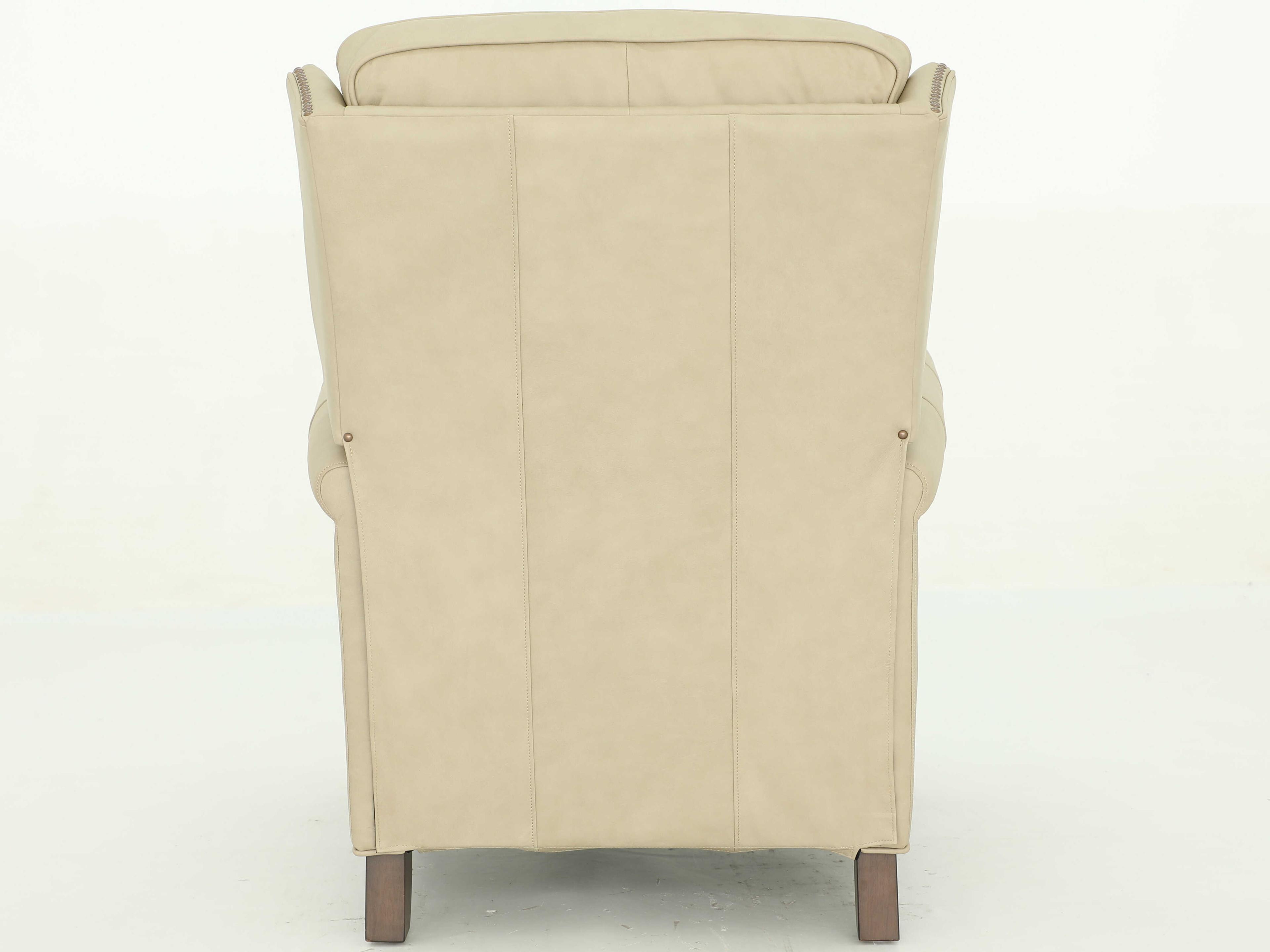 Barcalounger Vintage Shasta Cashmere Stone Beige Leather Recliner