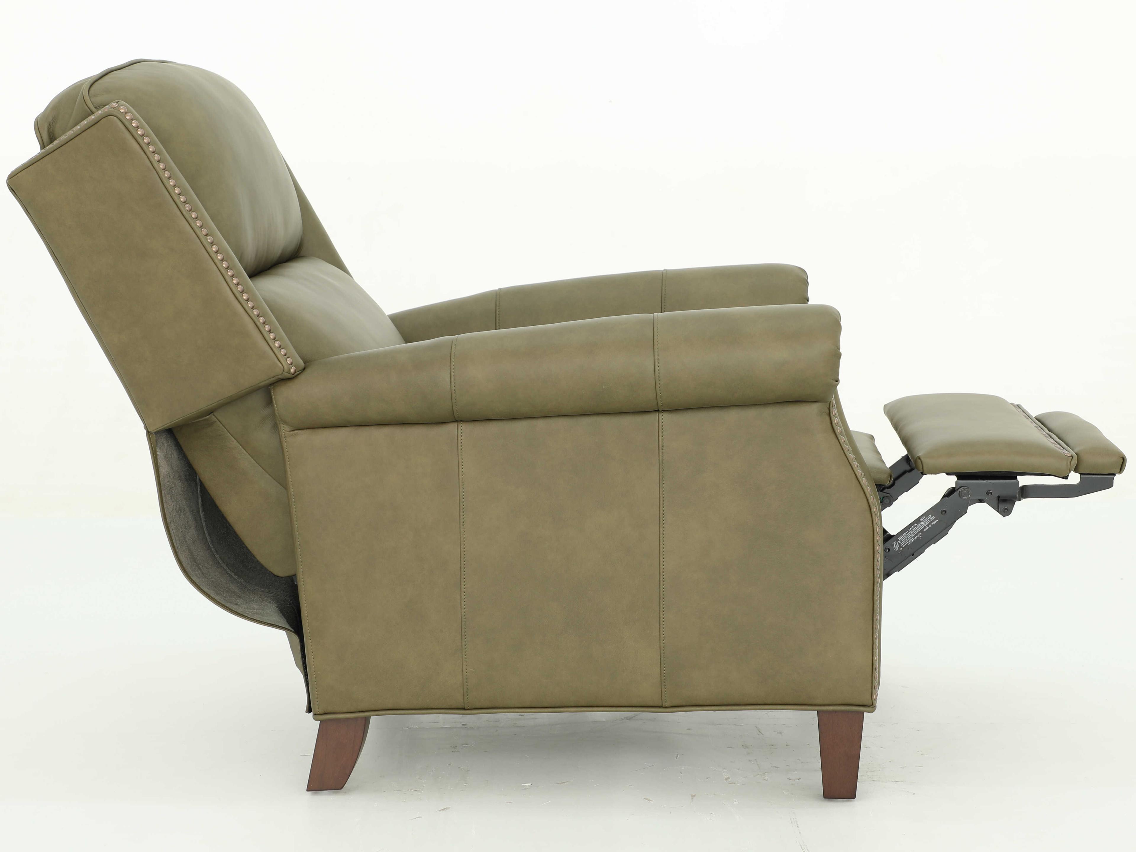 Barcalounger Vintage Shasta Oasis Olive Green Leather Recliner