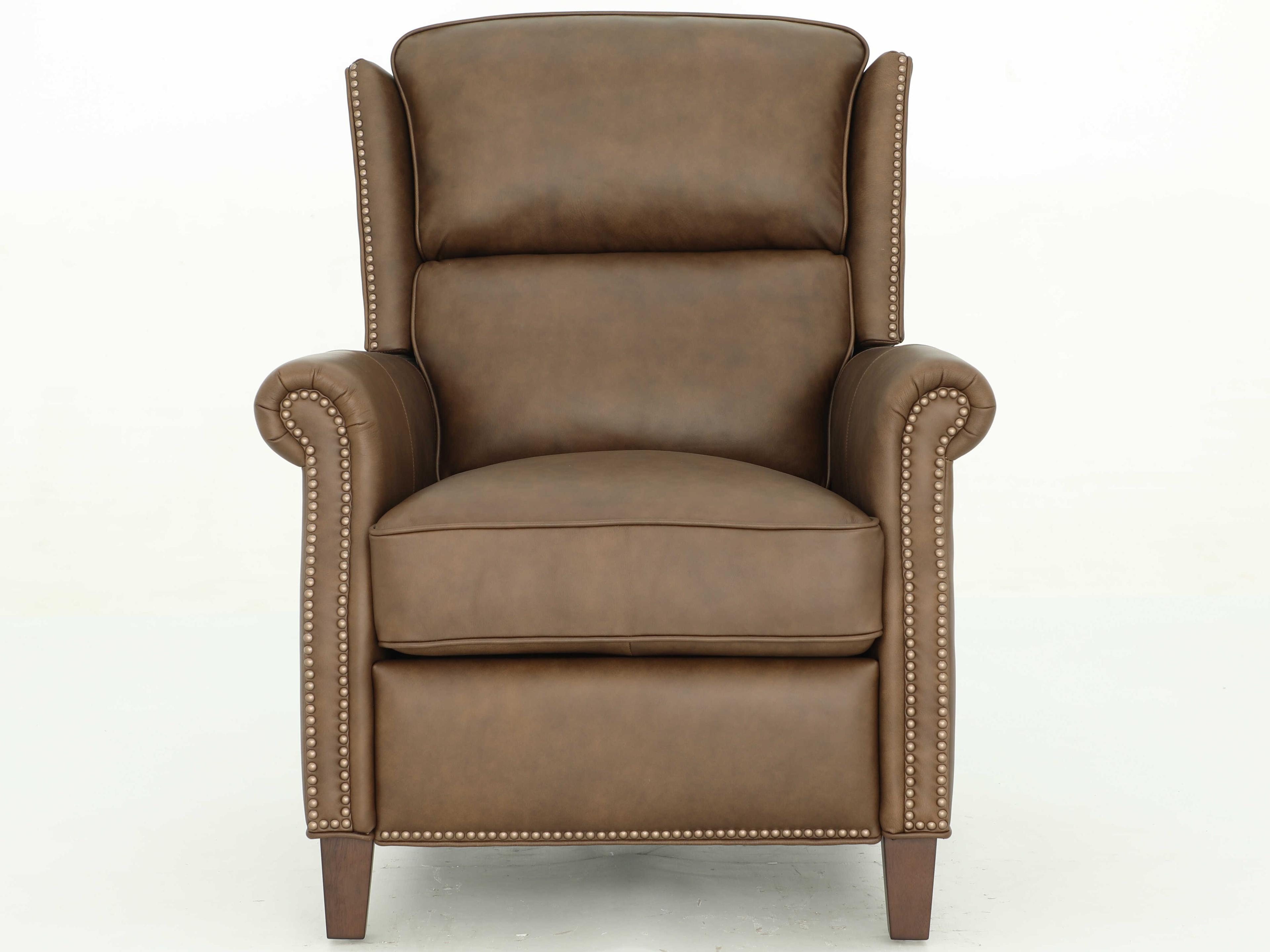 Barcalounger Vintage Shasta Oasis Walnut Brown Leather Recliner