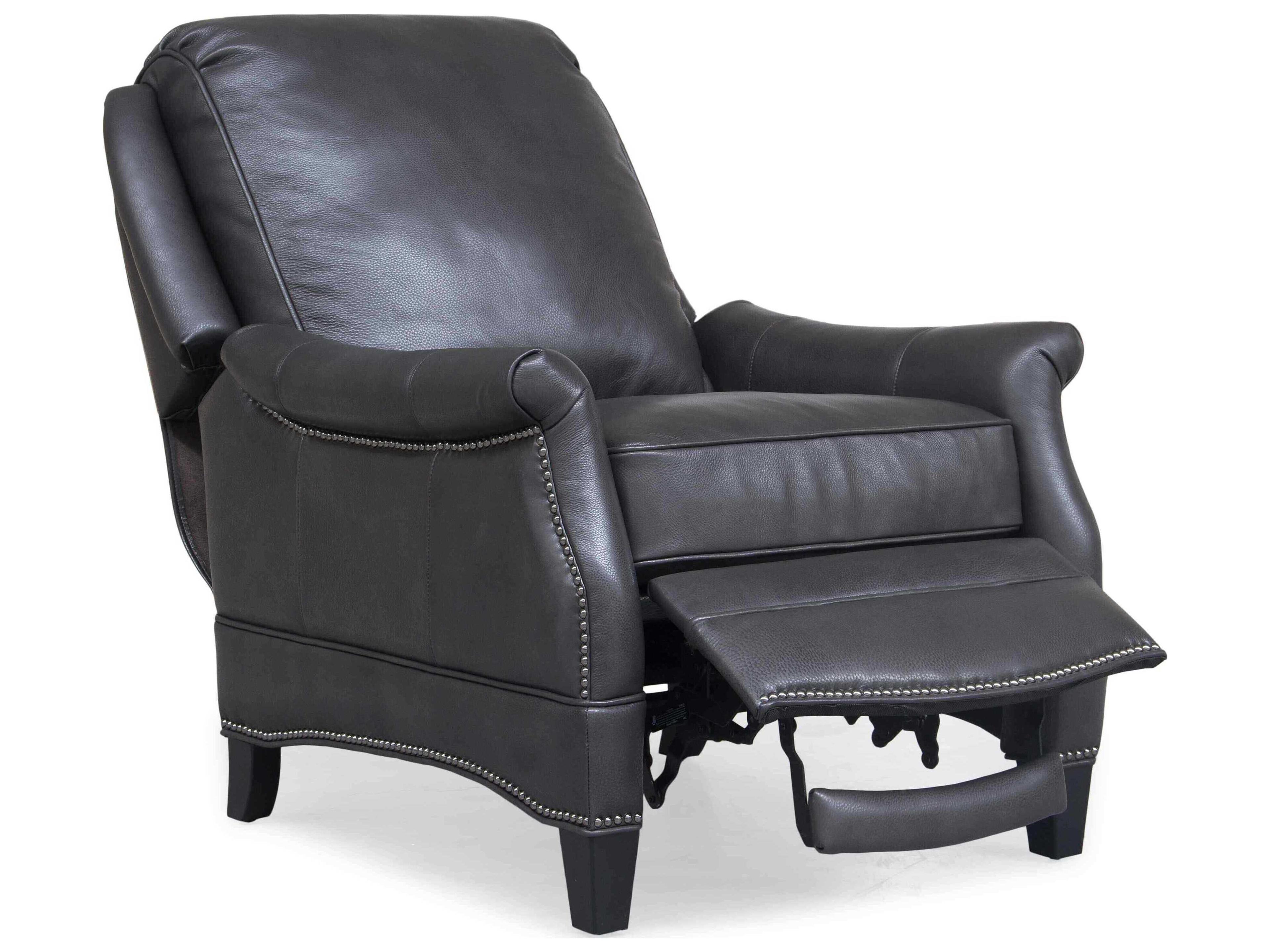 Barcalounger Vintage Ashebrooke Wrenn Gray Leather Recliner