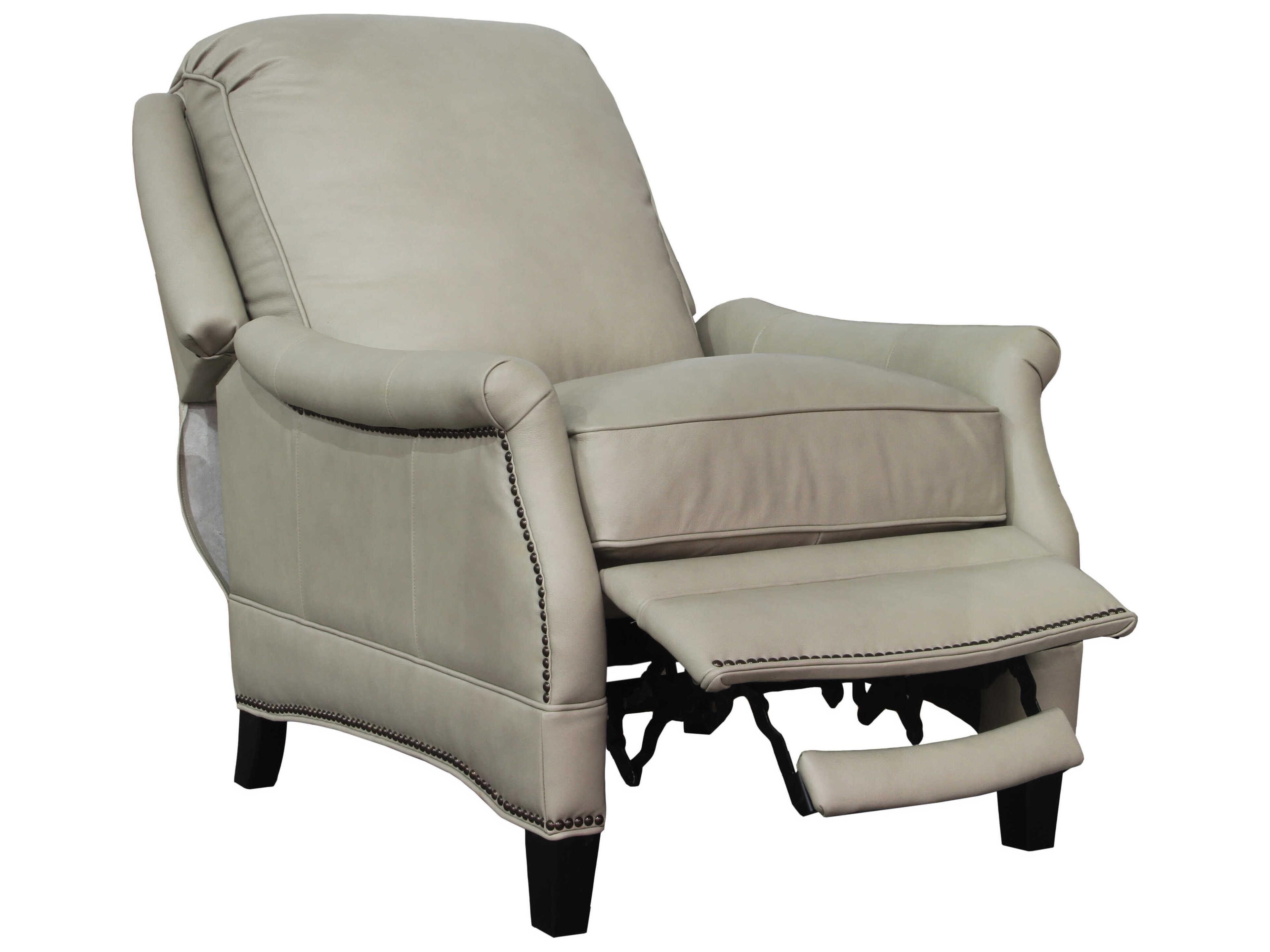 Barcalounger Vintage Ashebrooke Shoreham Cream Leather Recliner