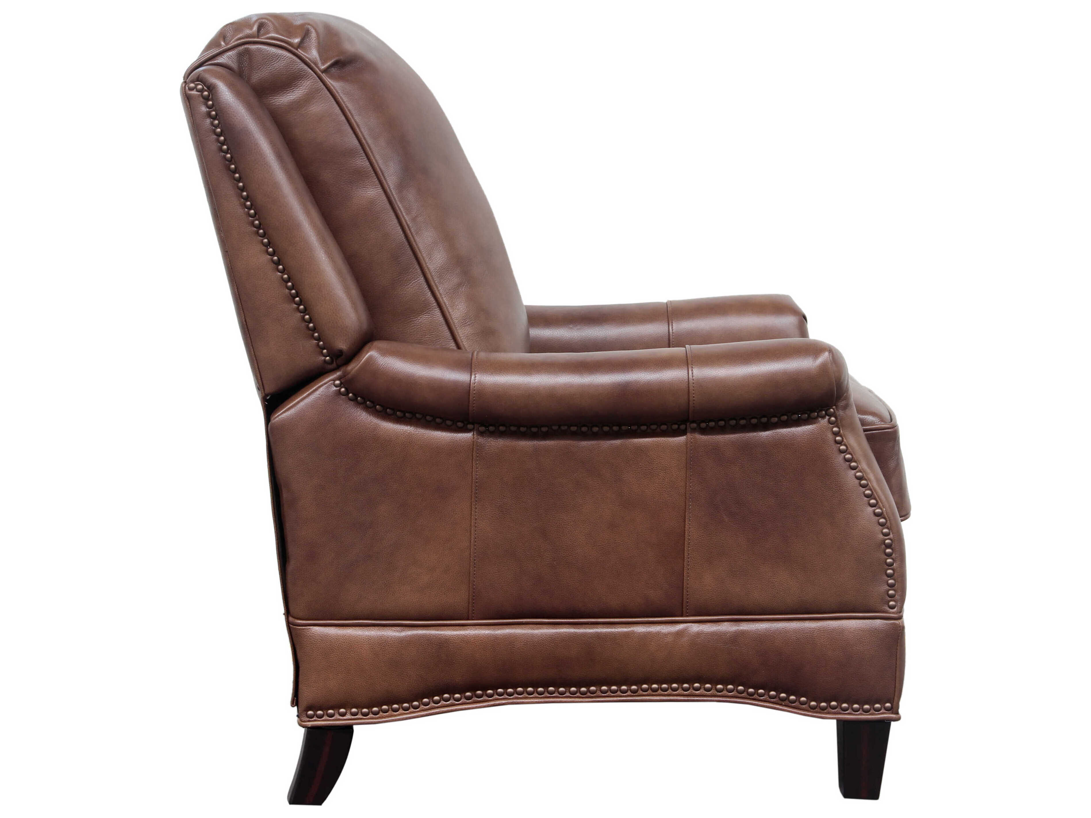 Barcalounger Vintage Ashebrooke Wenlock Tawny Brown Leather Recliner