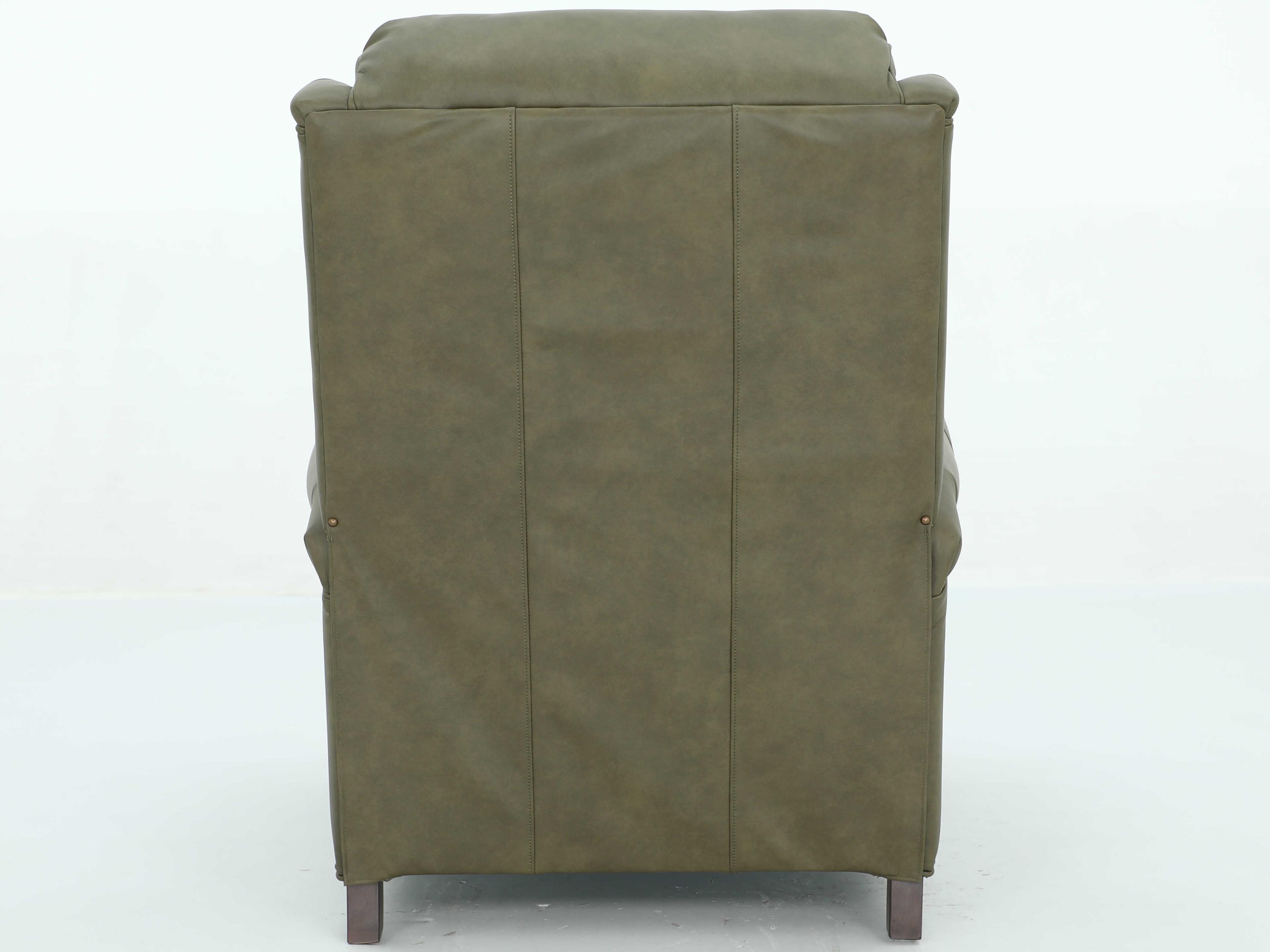 Barcalounger Vintage Meade Oasis Olive Green Leather Recliner