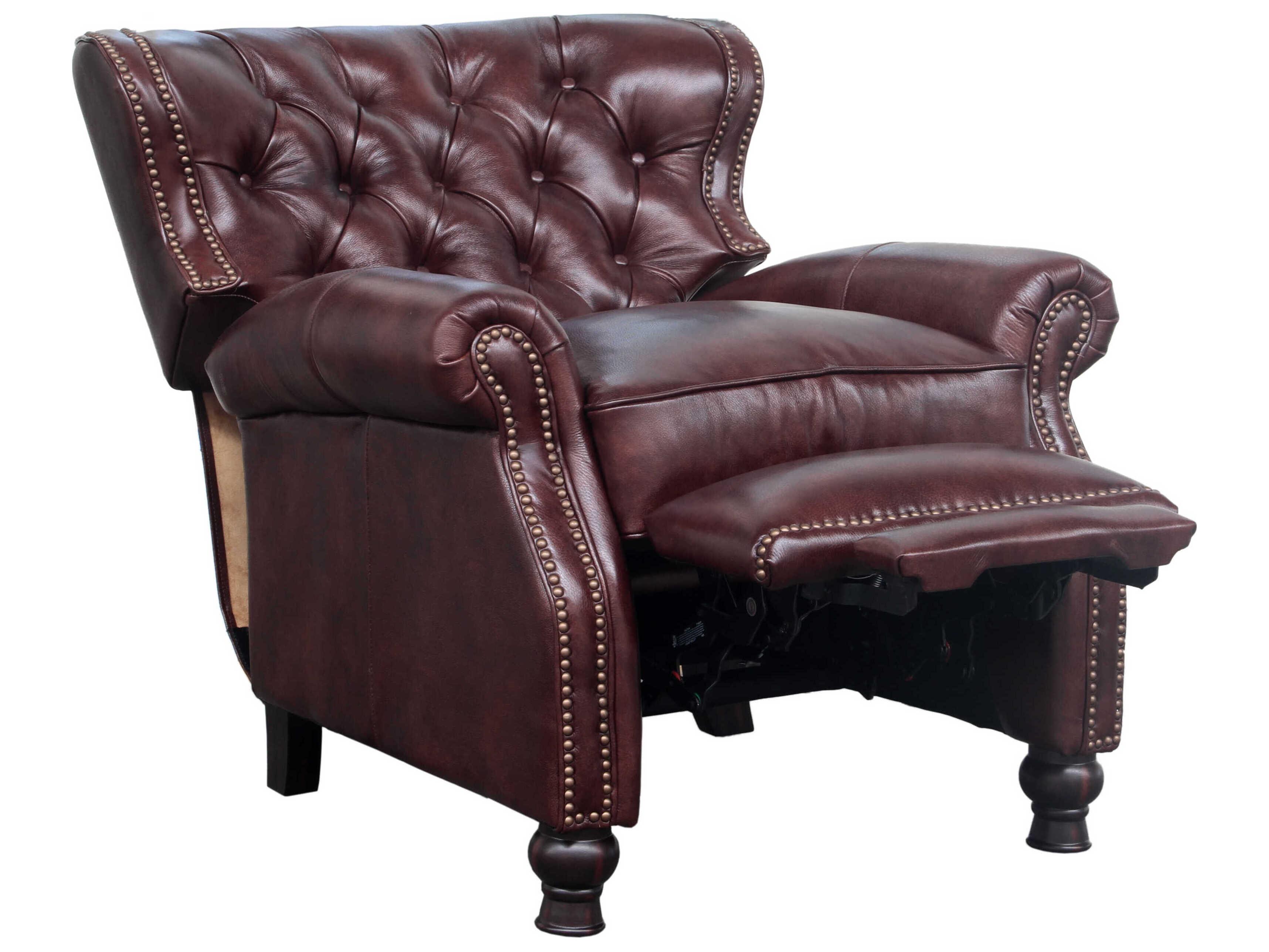 Barcalounger Vintage Presidential Wenlock Fudge Brown Leather Recliner