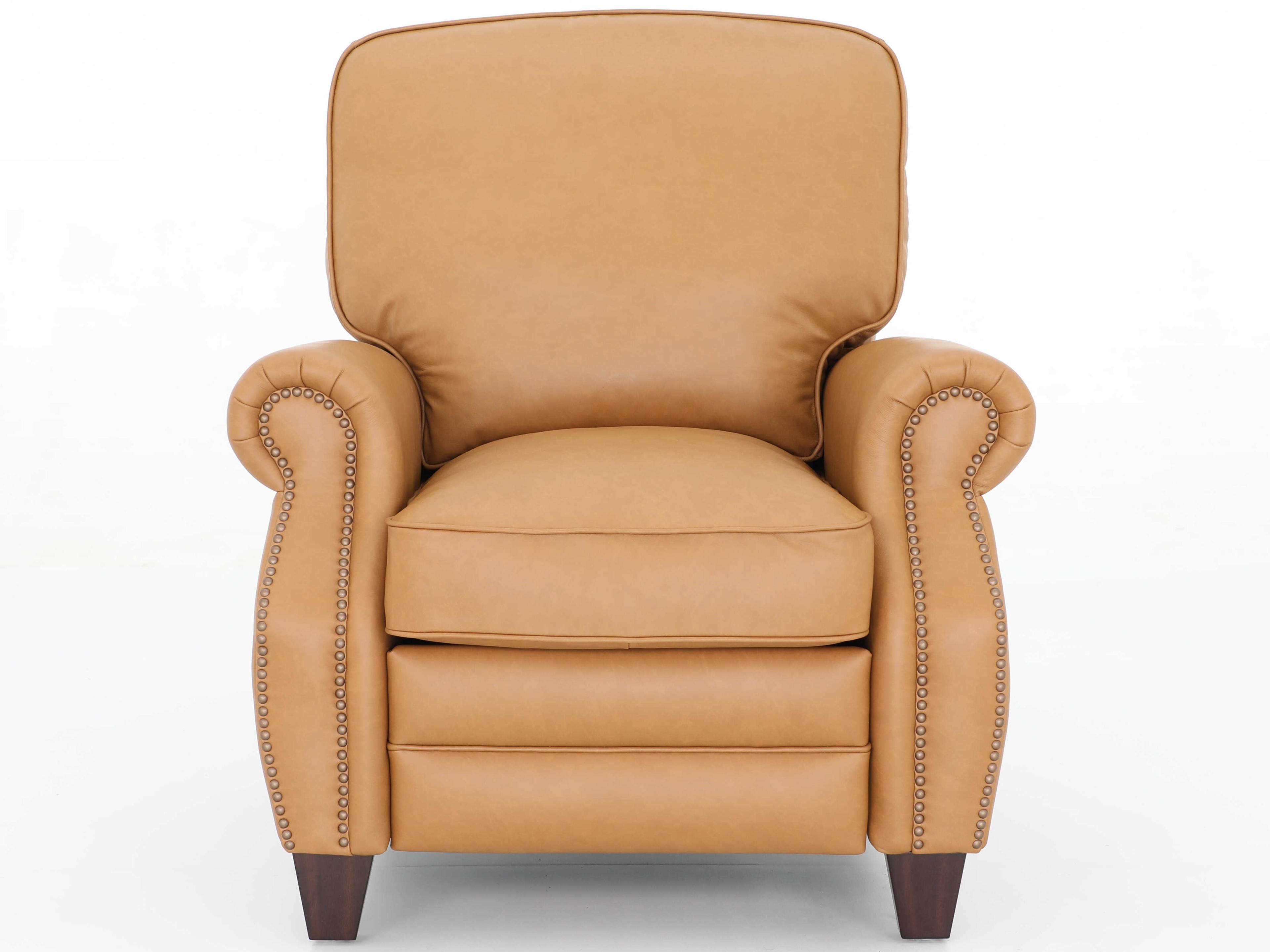 Barcalounger Vintage Briarwood Santa Fe Brandy Tan Leather Recliner