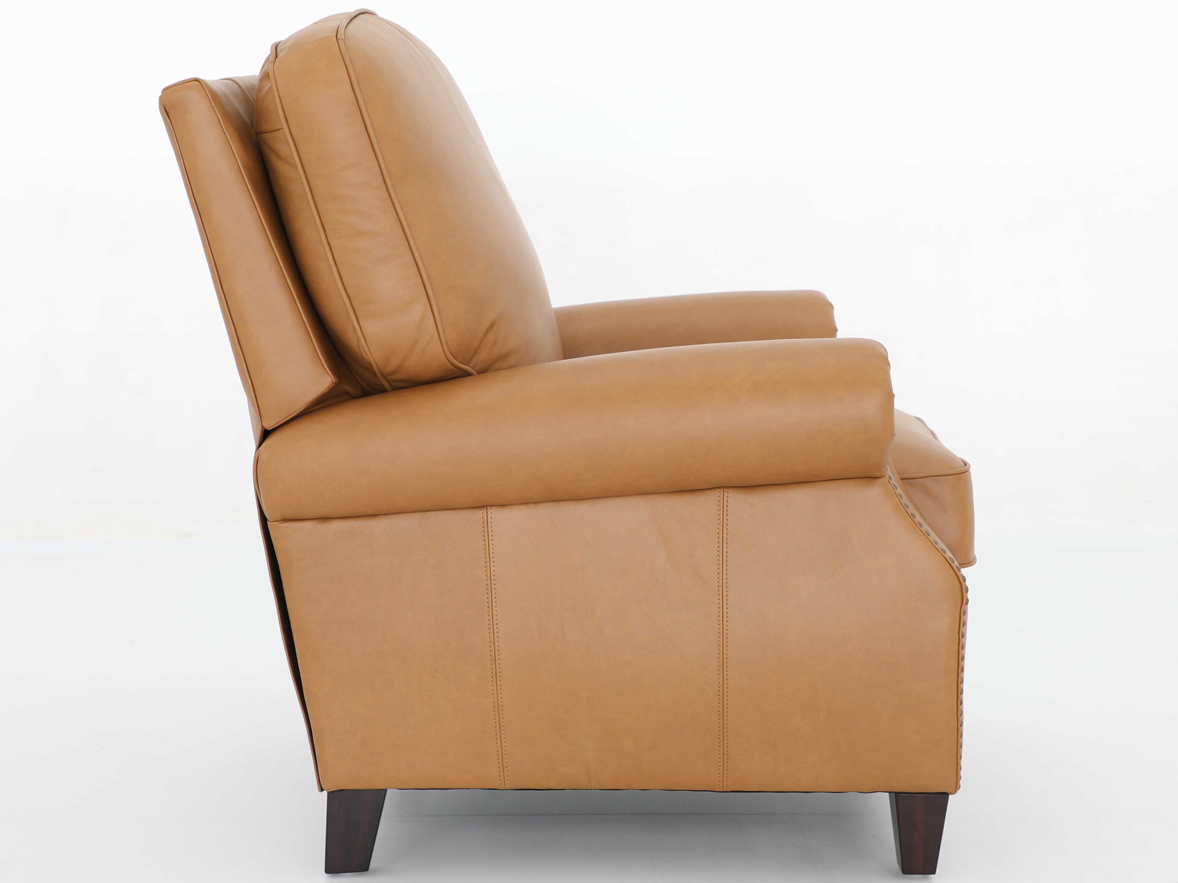 Barcalounger Vintage Briarwood Santa Fe Brandy Tan Leather Recliner