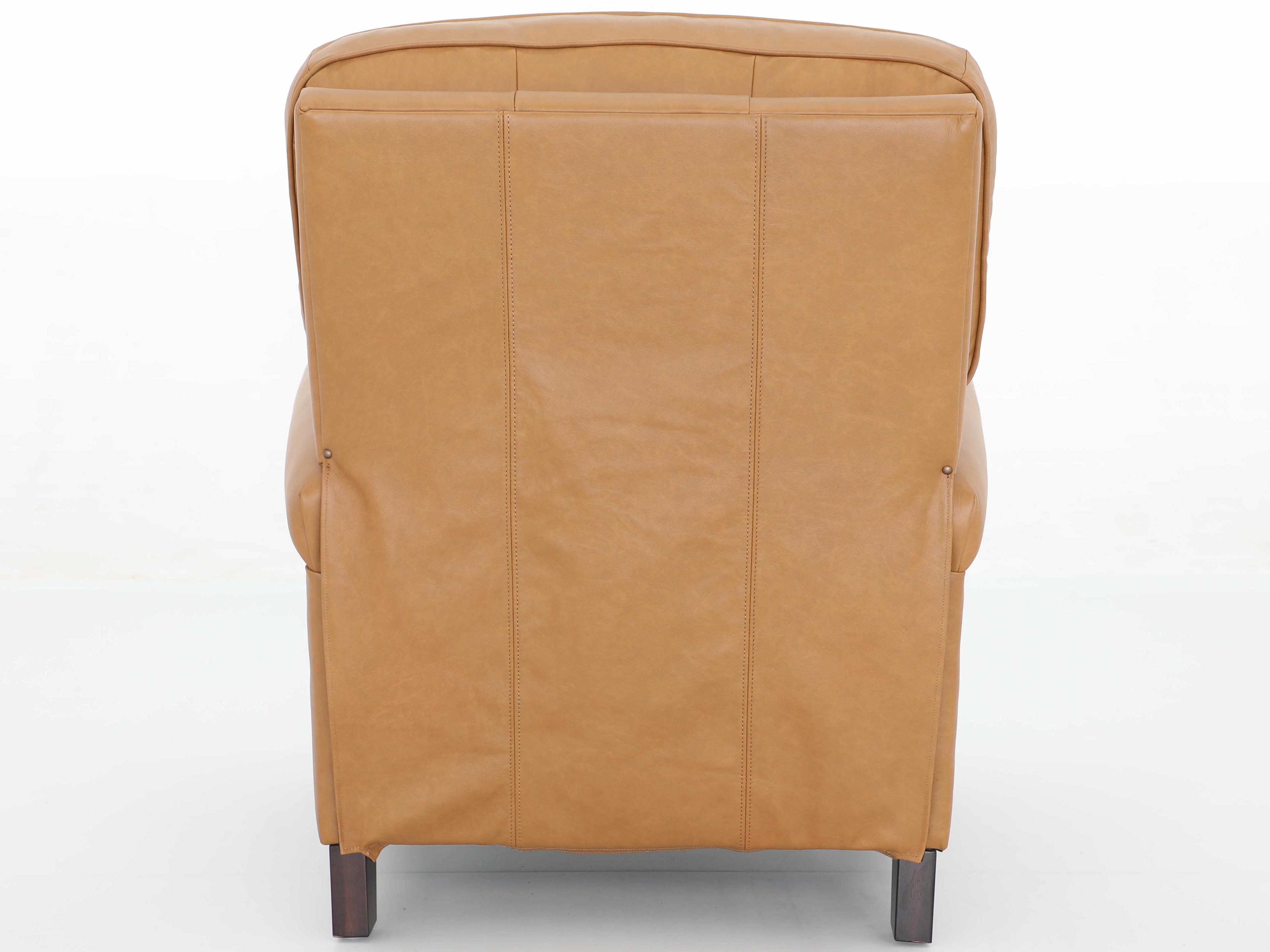 Barcalounger Vintage Briarwood Santa Fe Brandy Tan Leather Recliner