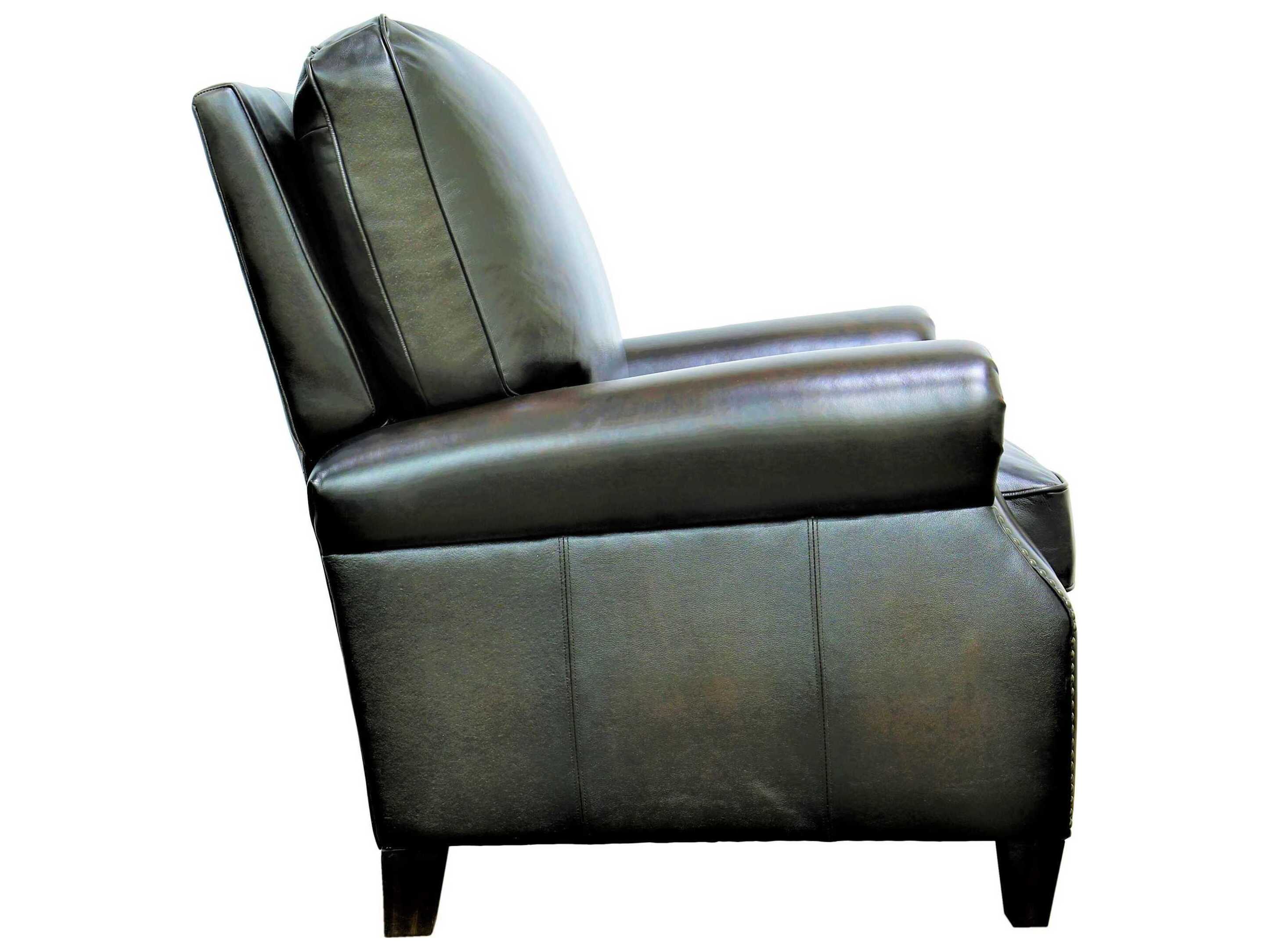 Barcalounger Vintage Briarwood Stetson Coffee Brown Leather Recliner
