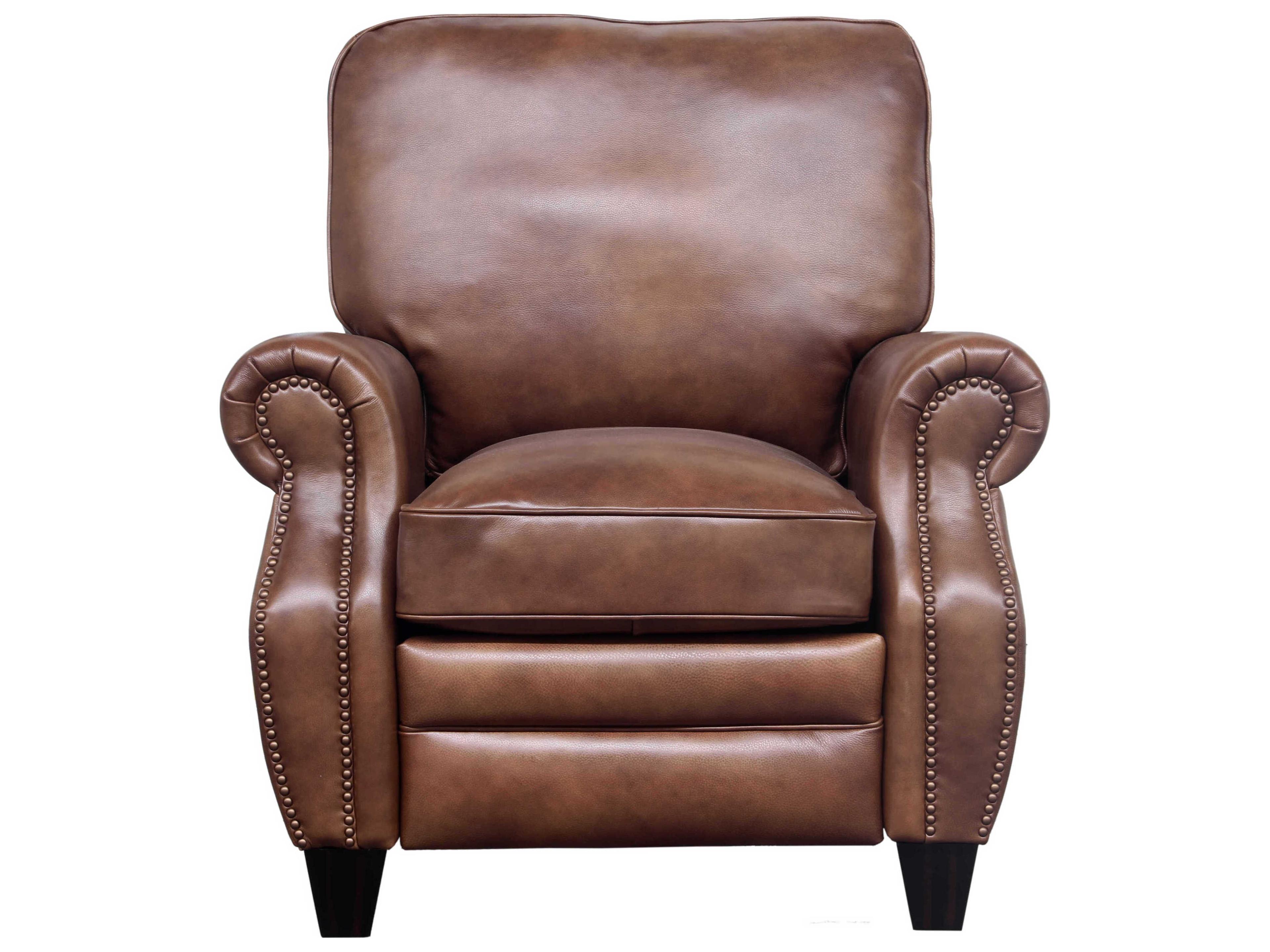 Barcalounger Vintage Briarwood Wenlock Tawny Brown Leather Recliner