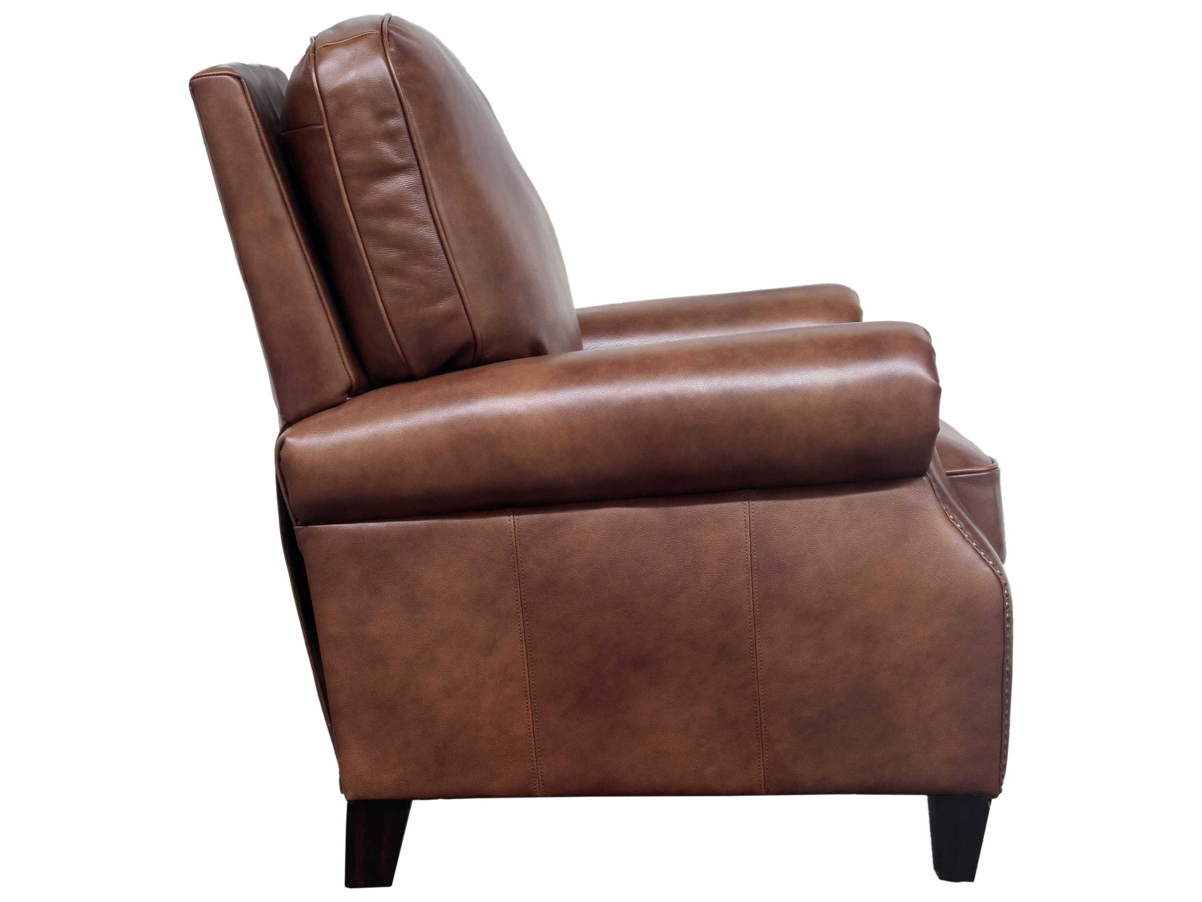 Barcalounger Vintage Briarwood Wenlock Tawny Brown Leather Recliner