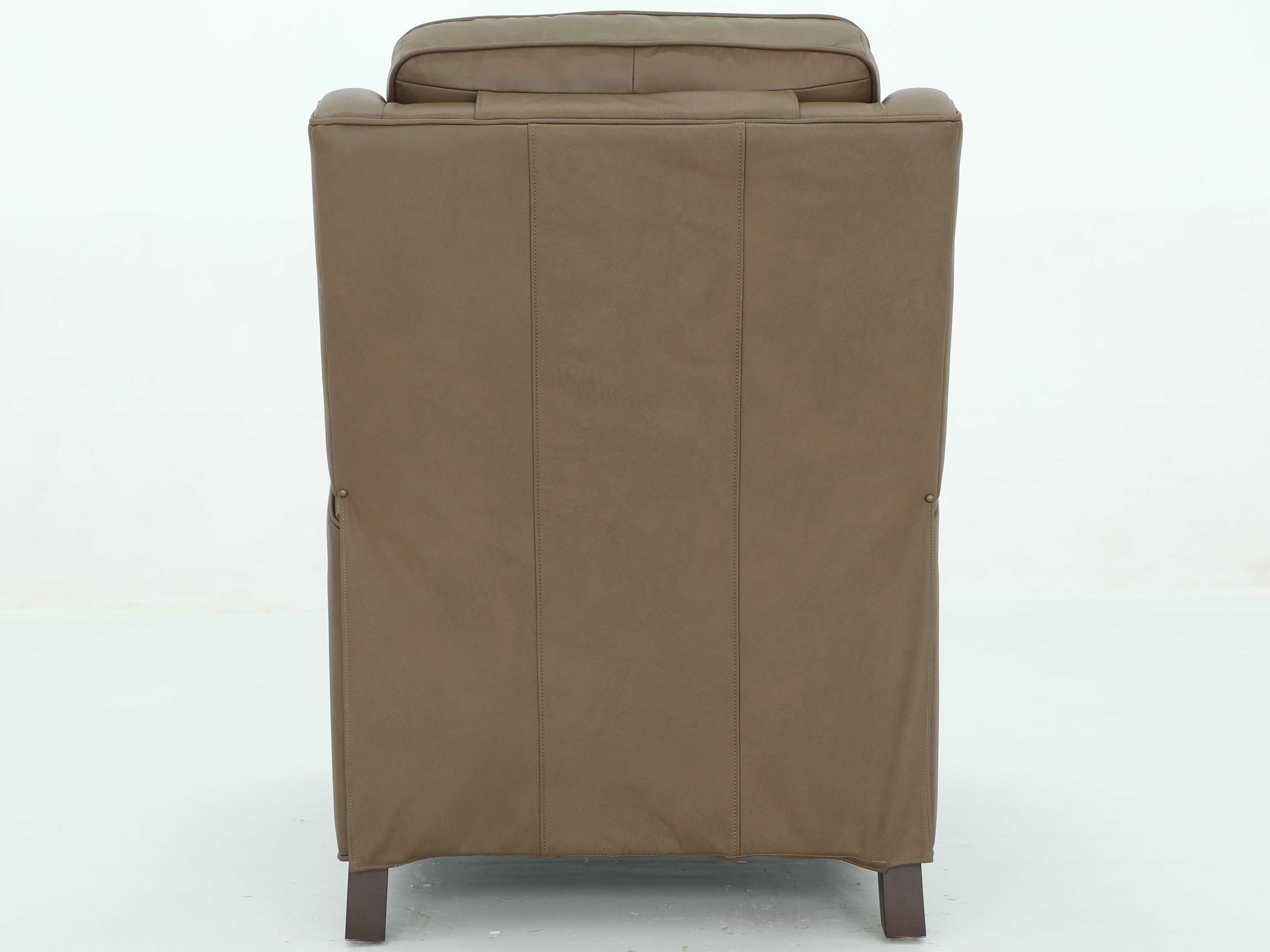 Barcalounger Vintage Nixon Cashmere Taupe Tan Leather Recliner