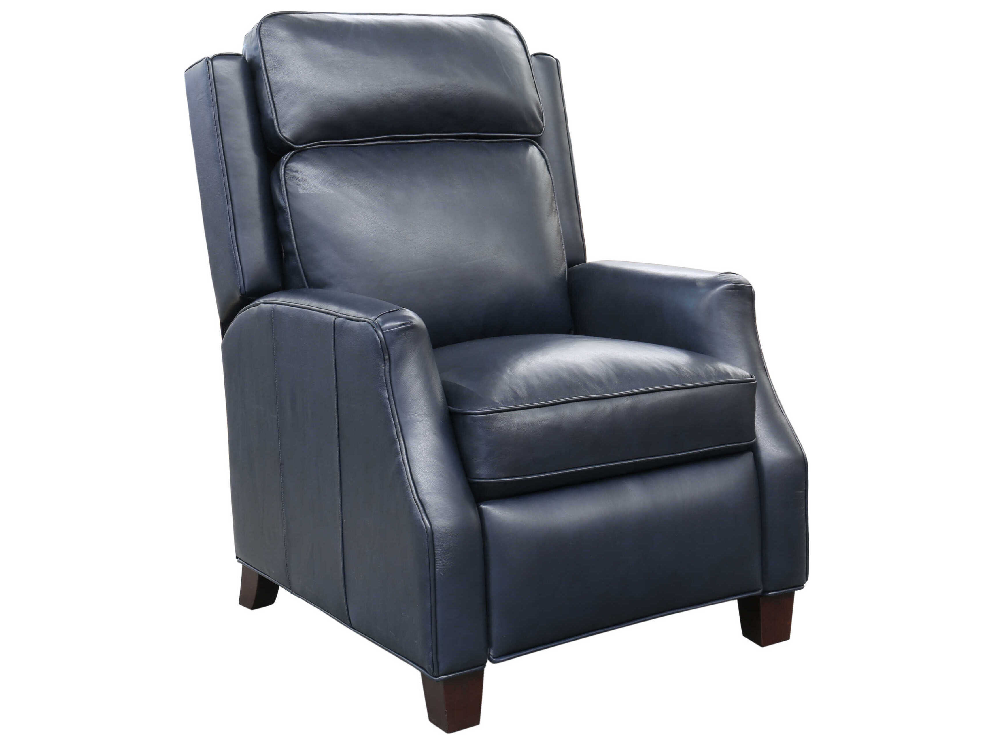 Barcalounger Vintage Nixon Shoreham Blue Leather Recliner