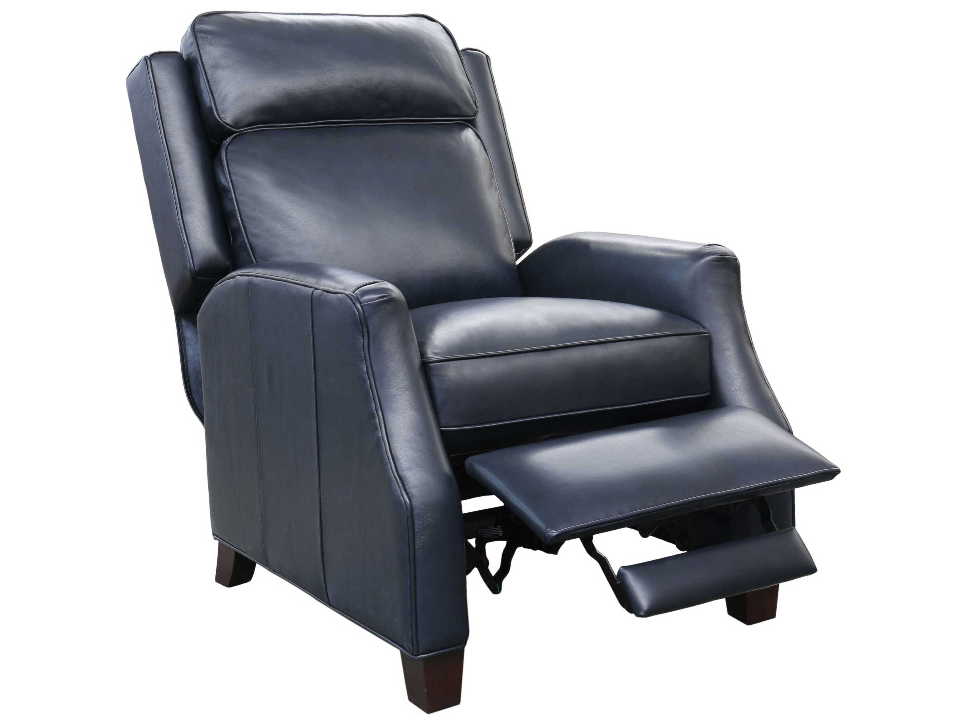 Barcalounger Vintage Nixon Shoreham Blue Leather Recliner