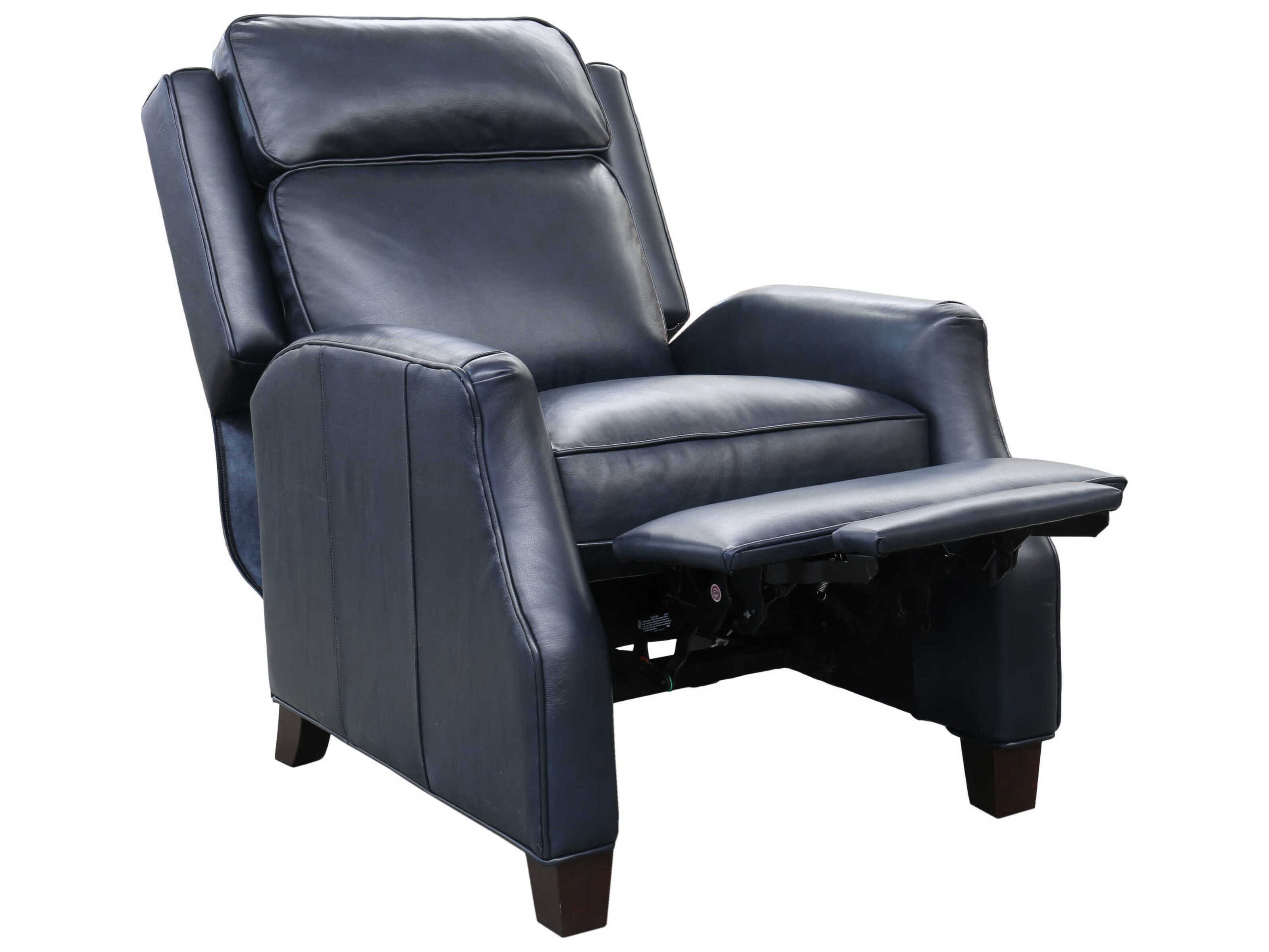 Barcalounger Vintage Nixon Shoreham Blue Leather Recliner