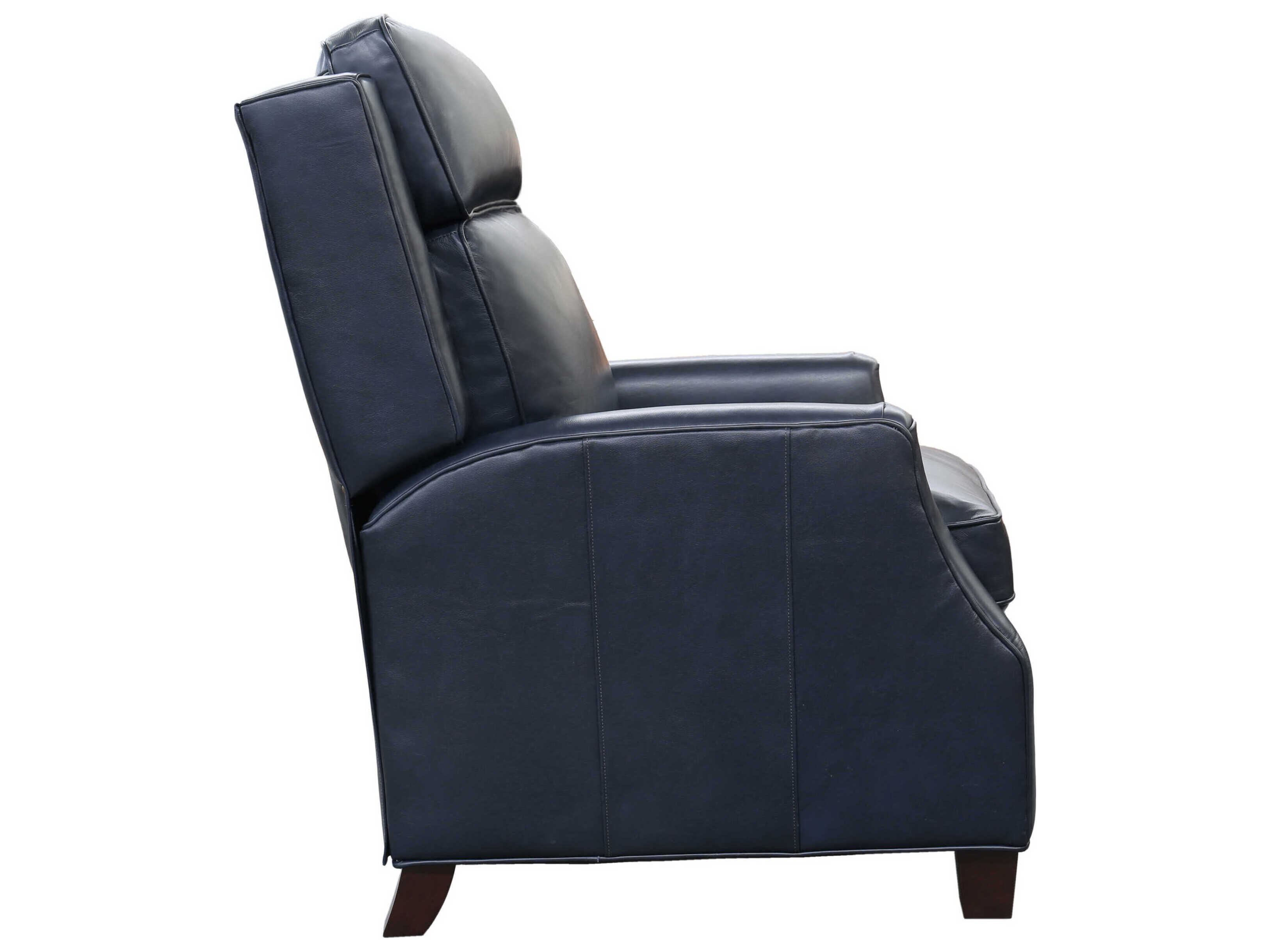 Barcalounger Vintage Nixon Shoreham Blue Leather Recliner