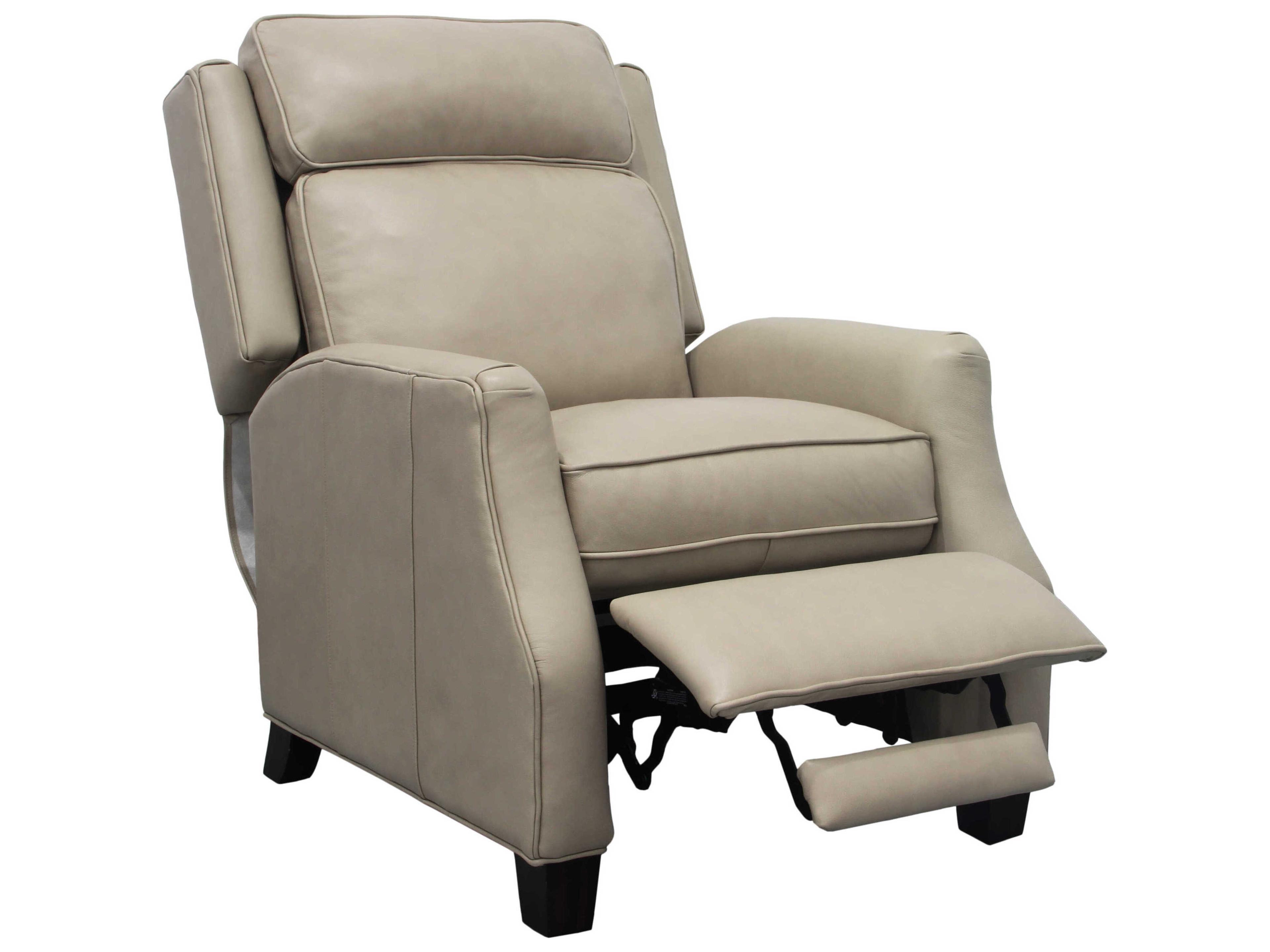 Barcalounger Vintage Nixon Shoreham Cream Leather Recliner