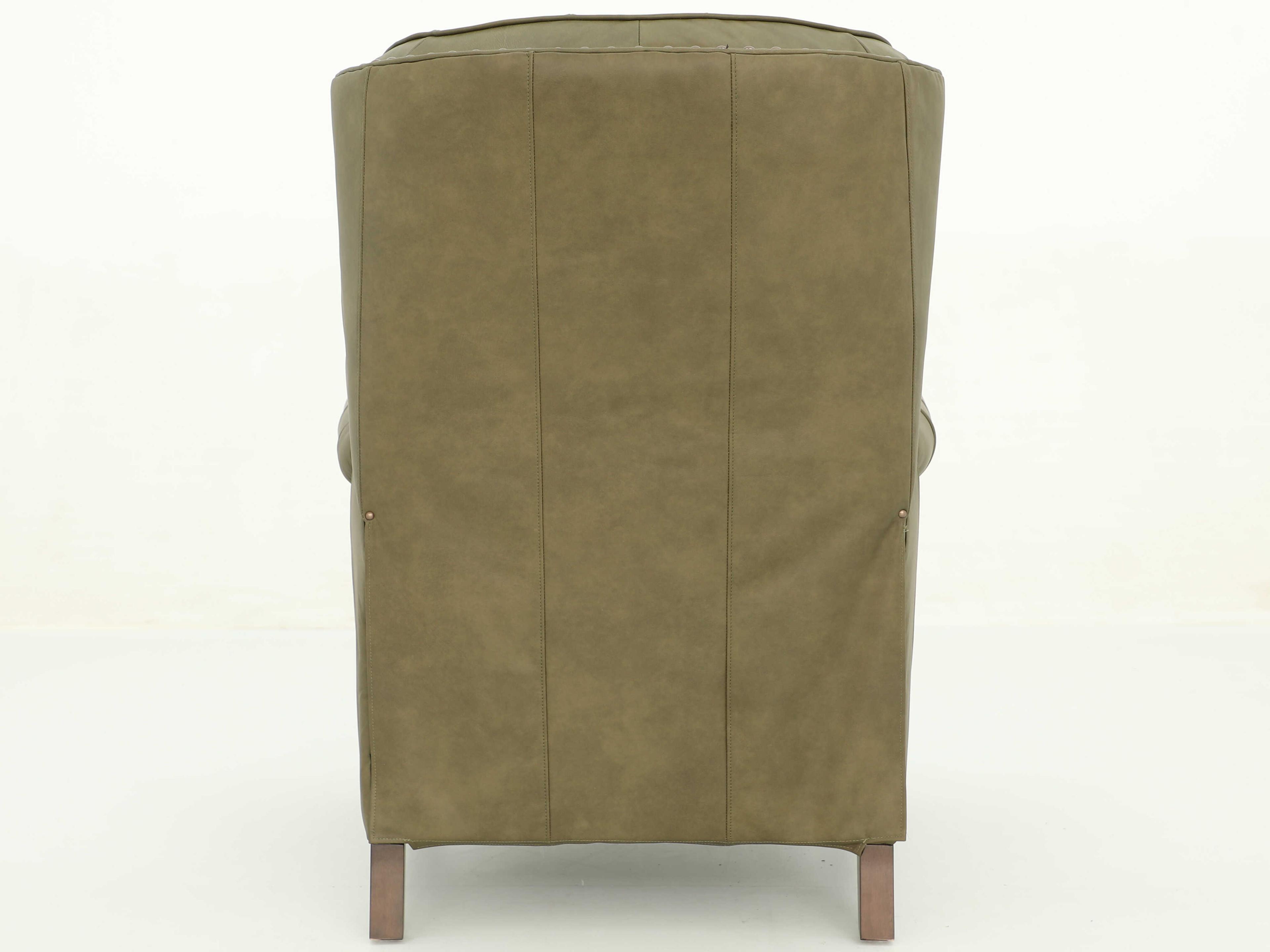 Barcalounger Vintage Kendall Oasis Olive Green Leather Recliner