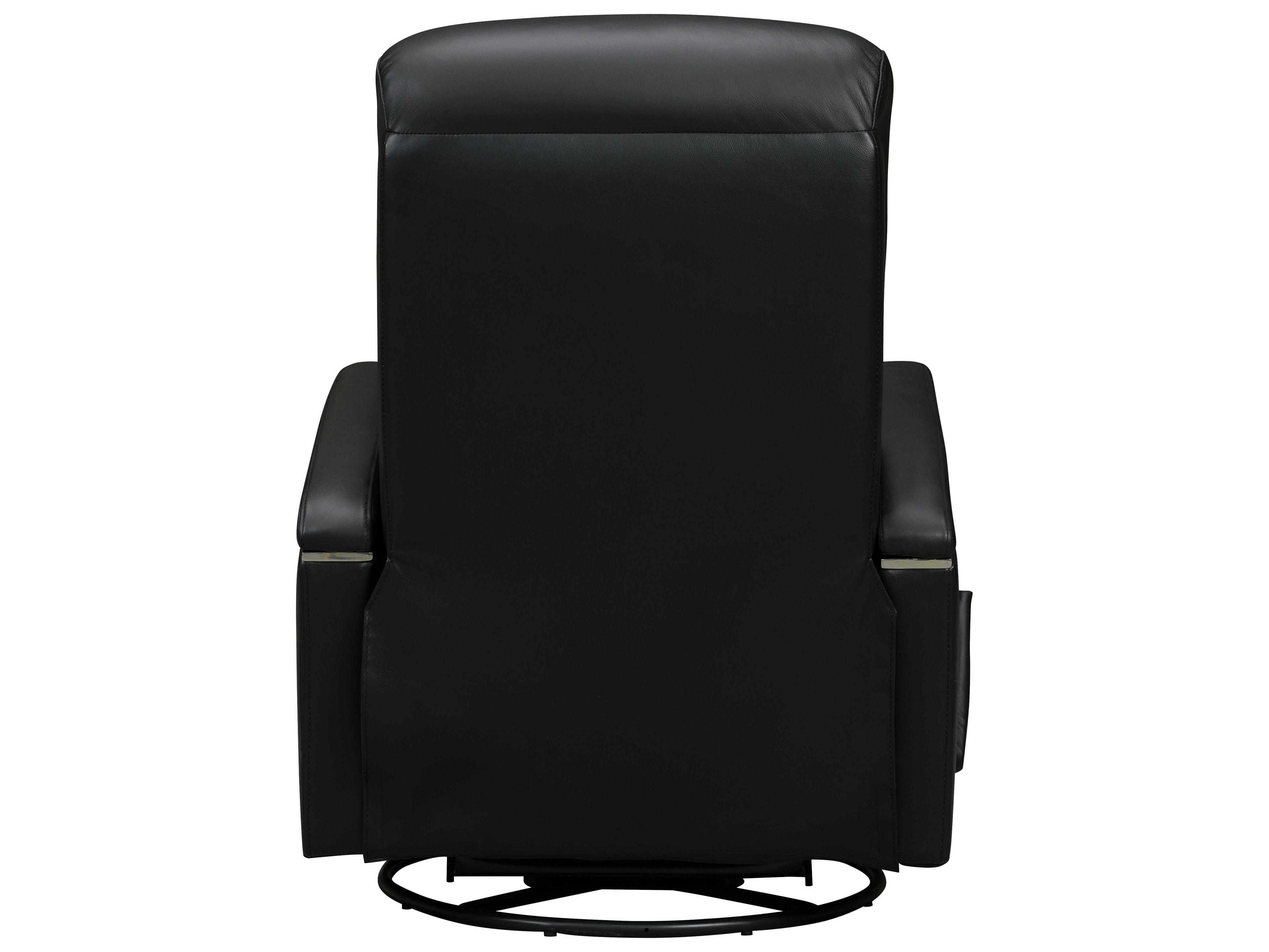 Barcalounger Modern Expressions Braxton Lynn Onyx Black Faux Leather Recliner