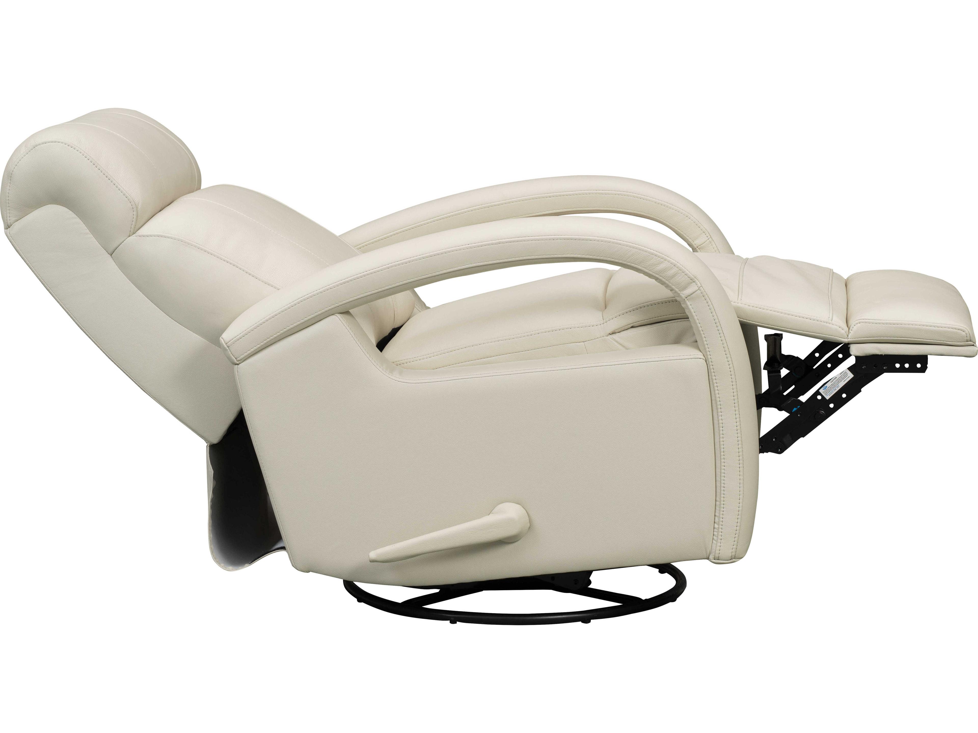 Barcalounger Modern Expressions Harlee Troy Cream White Faux Leather Recliner