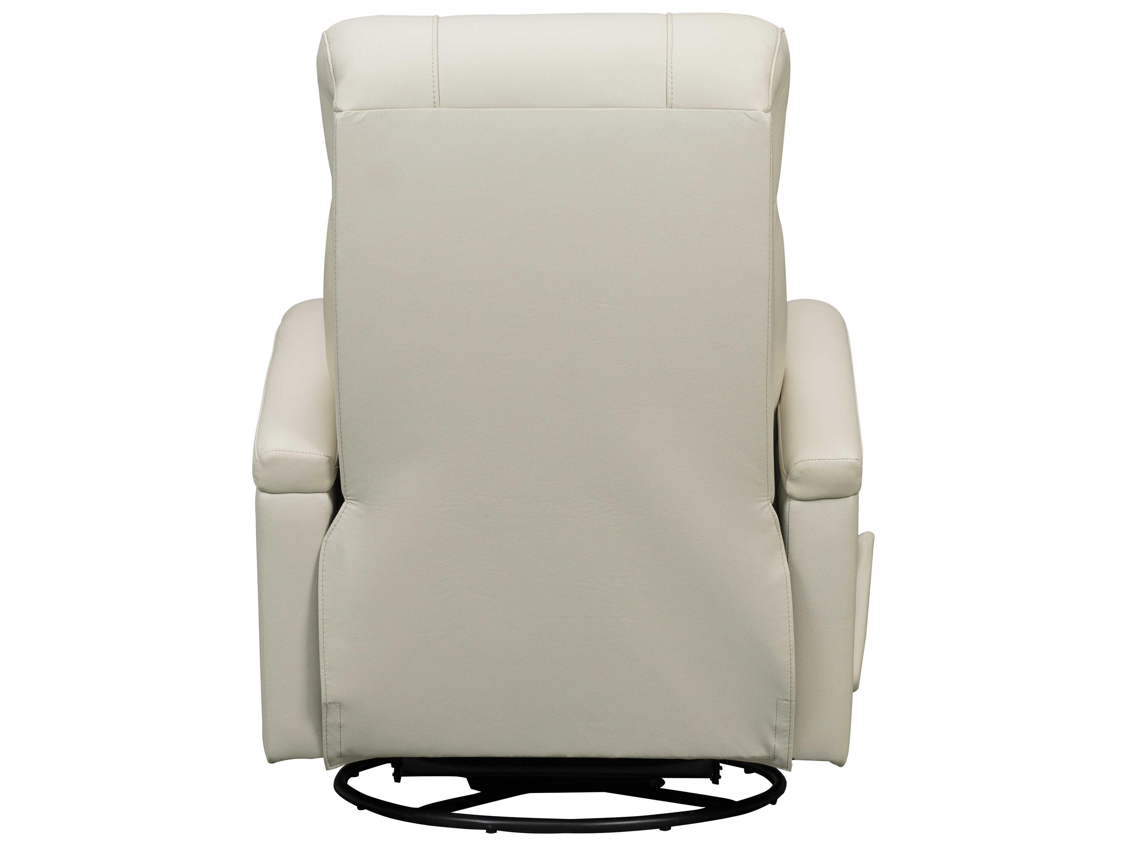 Barcalounger Modern Expressions Harlee Troy Cream White Faux Leather Recliner