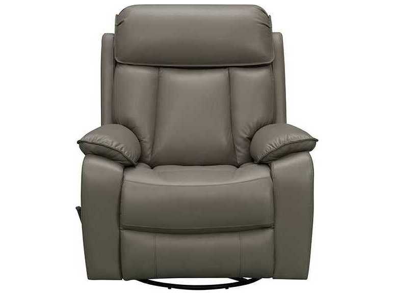 Barcalounger Modern Expressions Mac Lynn Smokey Gray Faux Leather Recliner