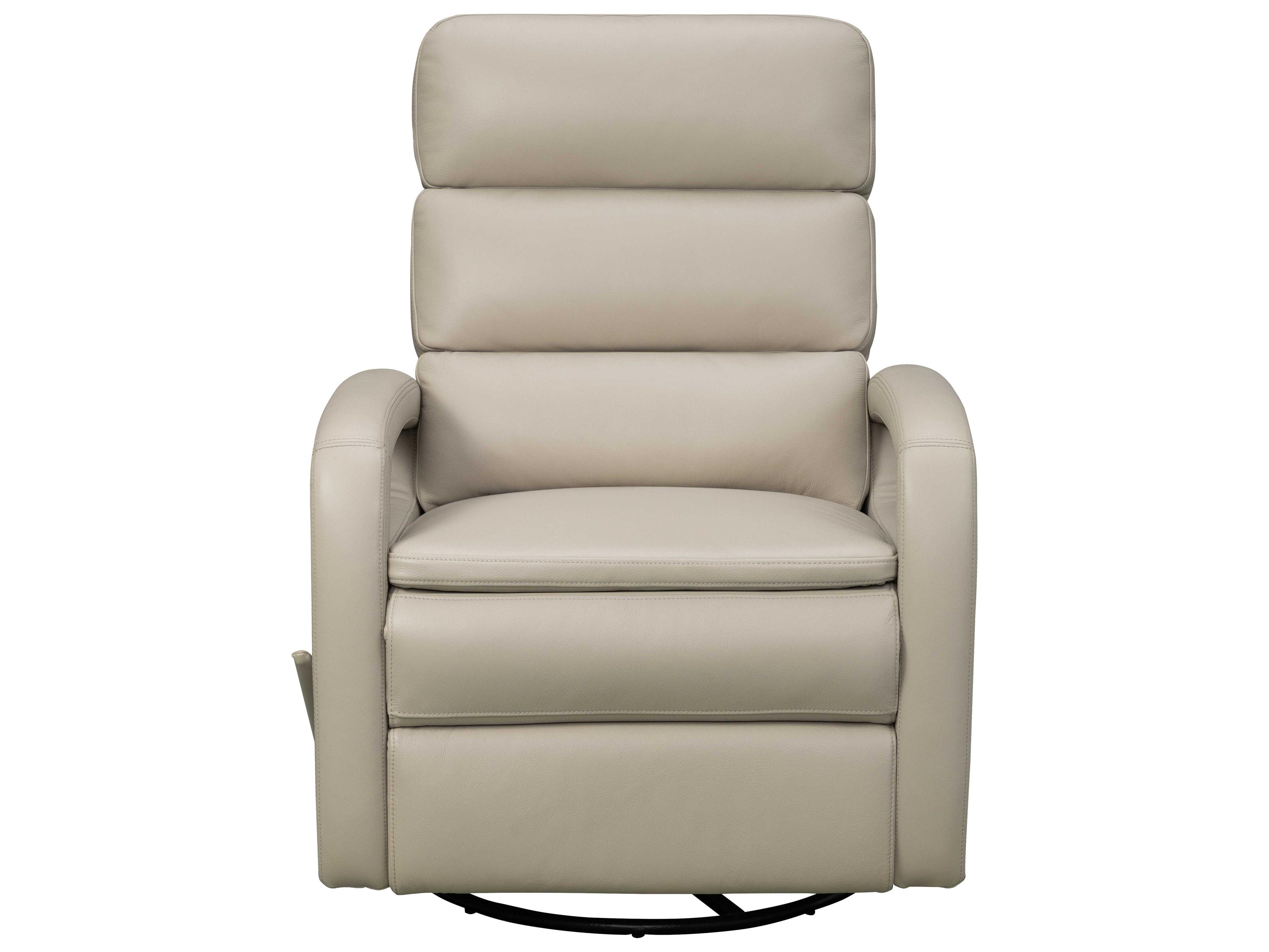 Barcalounger Modern Expressions Nick Gable Dove Tan Faux Leather Recliner