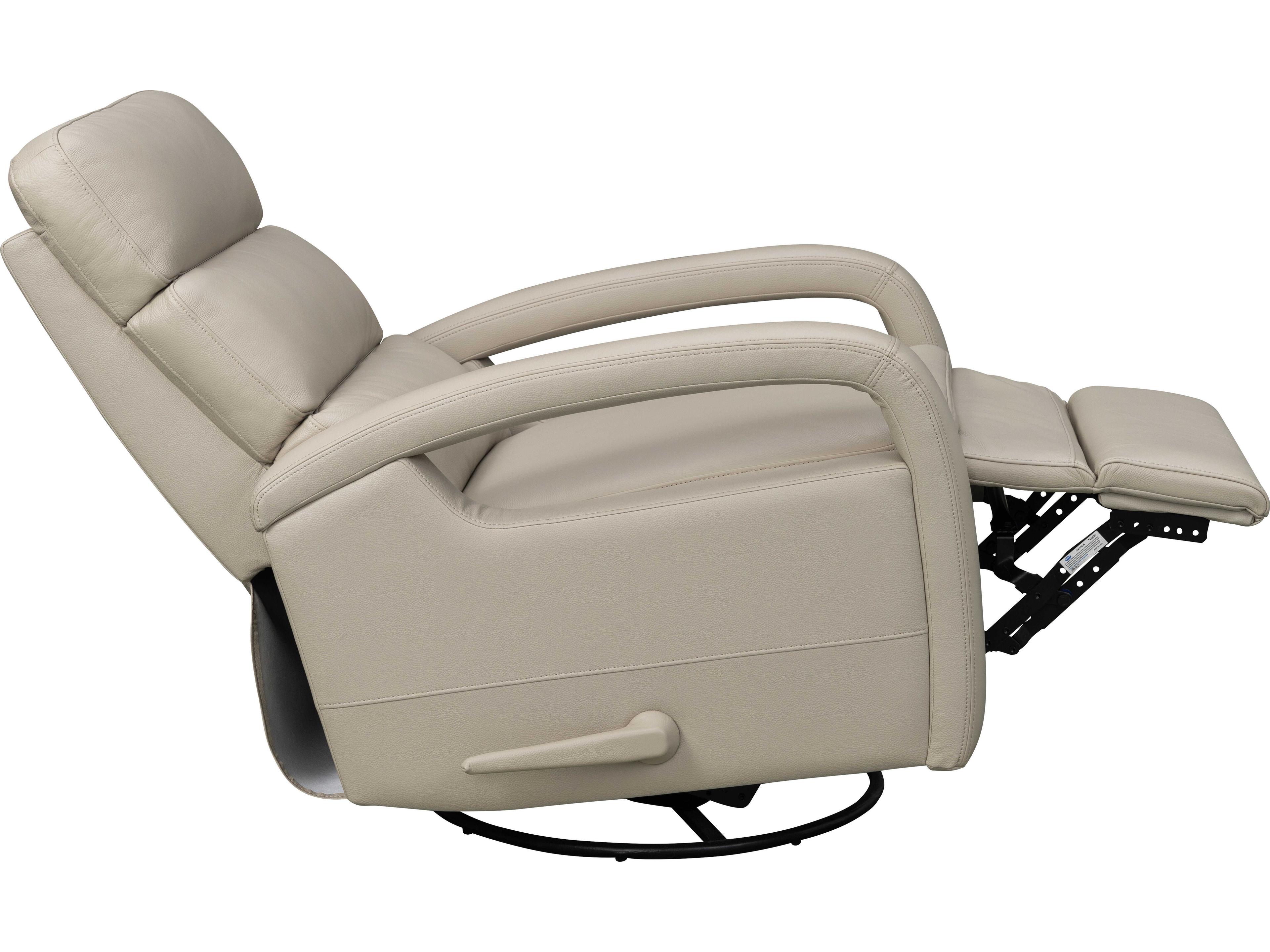 Barcalounger Modern Expressions Nick Gable Dove Tan Faux Leather Recliner